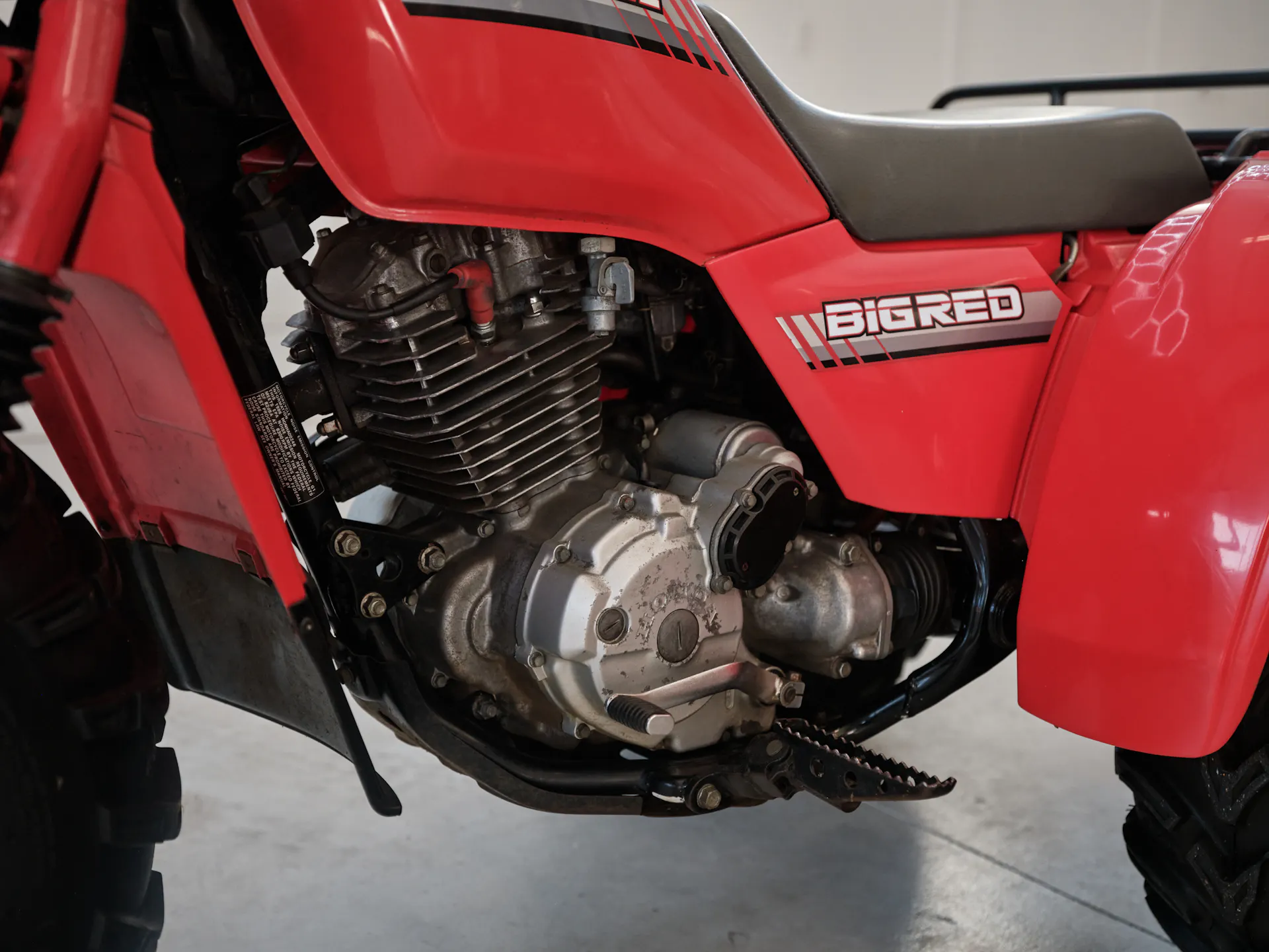 1986 Honda ATC 250ES Big Red left side engine