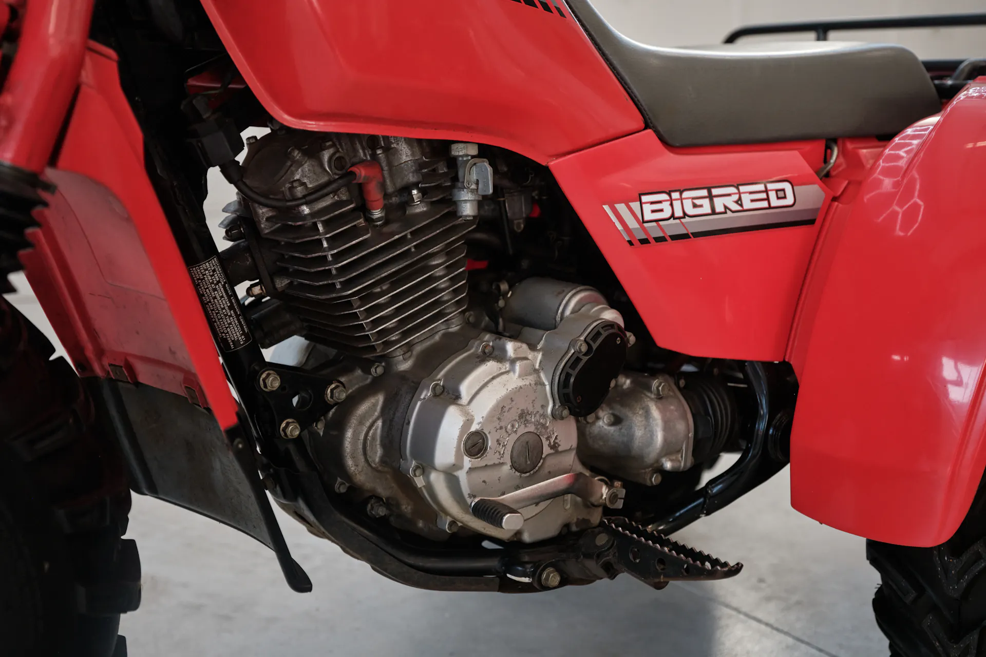 1986 Honda ATC 250ES Big Red left side engine