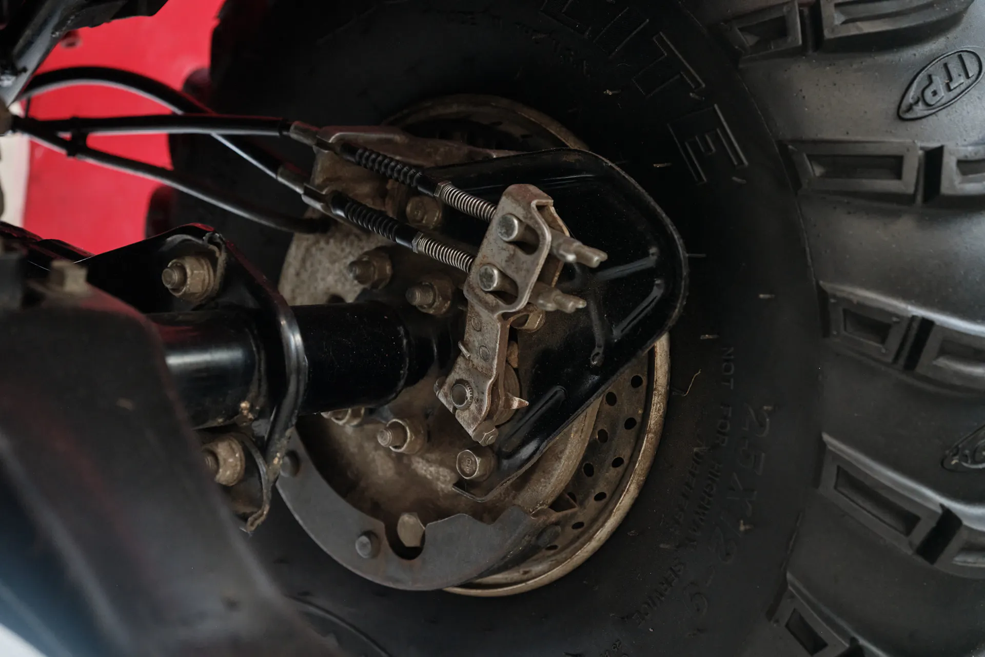 1986 Honda ATC 250ES Big Red rear brake