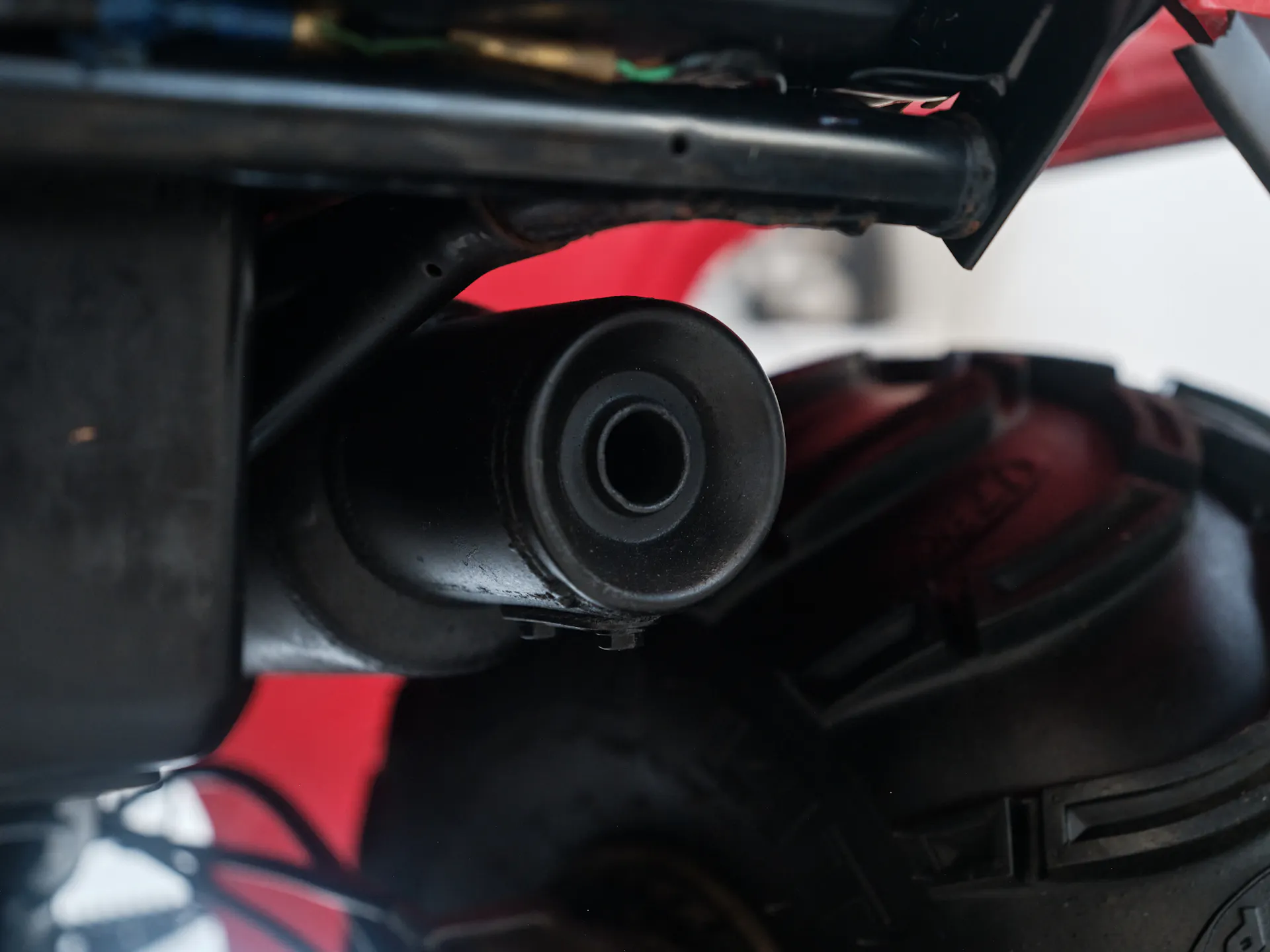 1986 Honda ATC 250ES Big Red exhaust