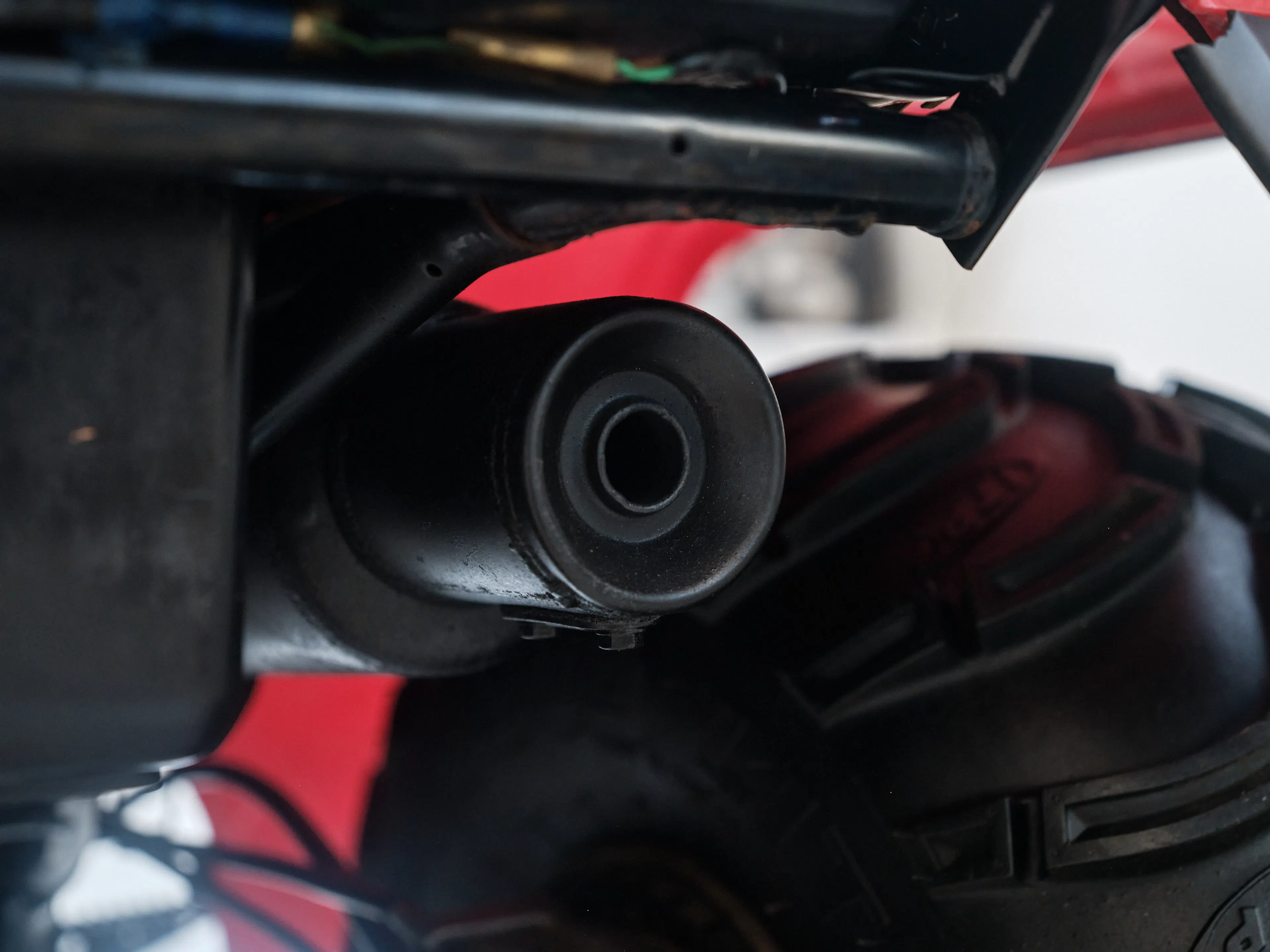 1986 Honda ATC 250ES Big Red exhaust