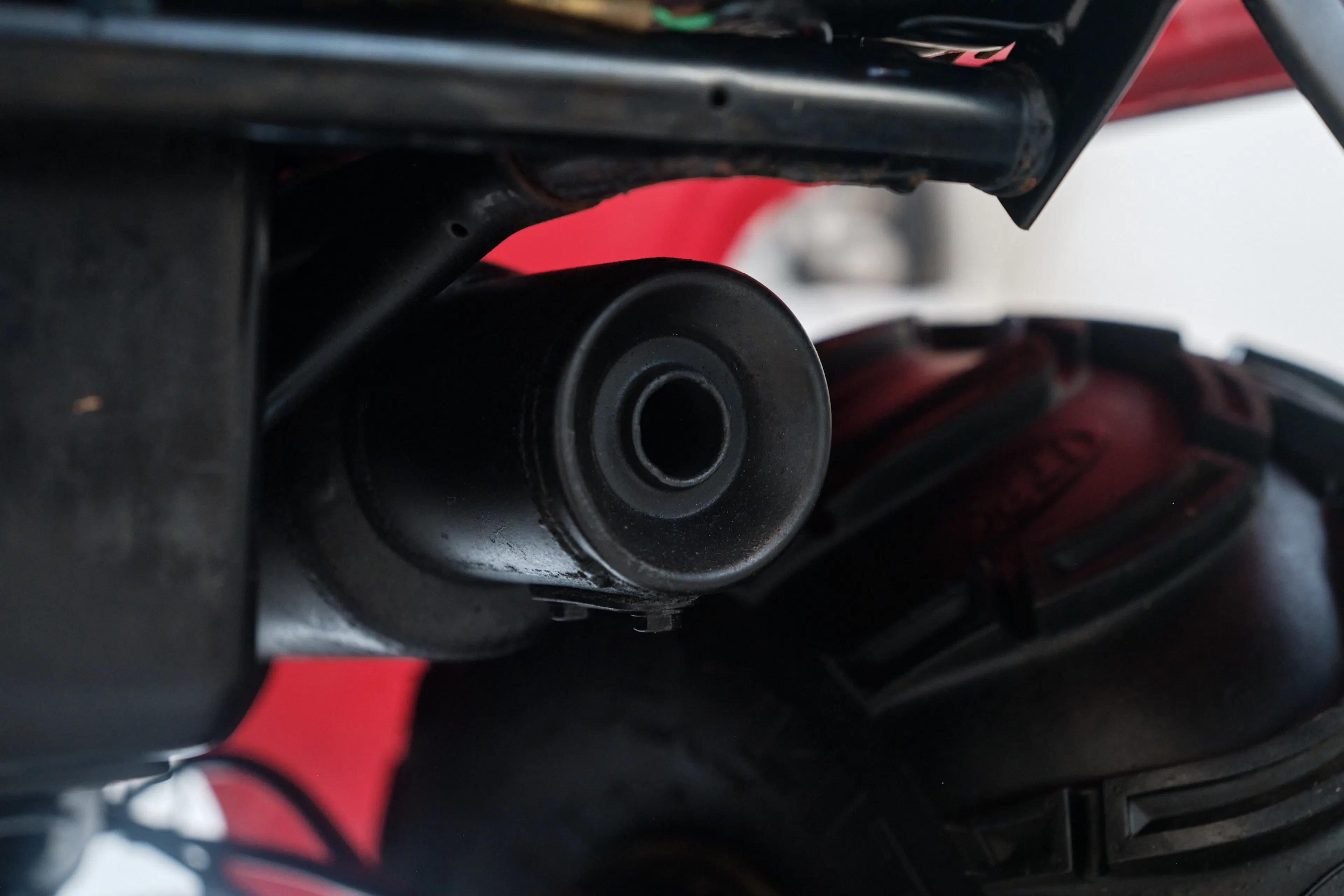 1986 Honda ATC 250ES Big Red exhaust