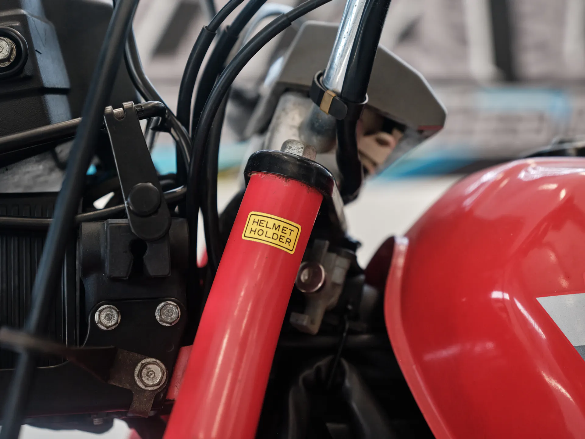 1986 Honda ATC 250ES Big Red helmet holder