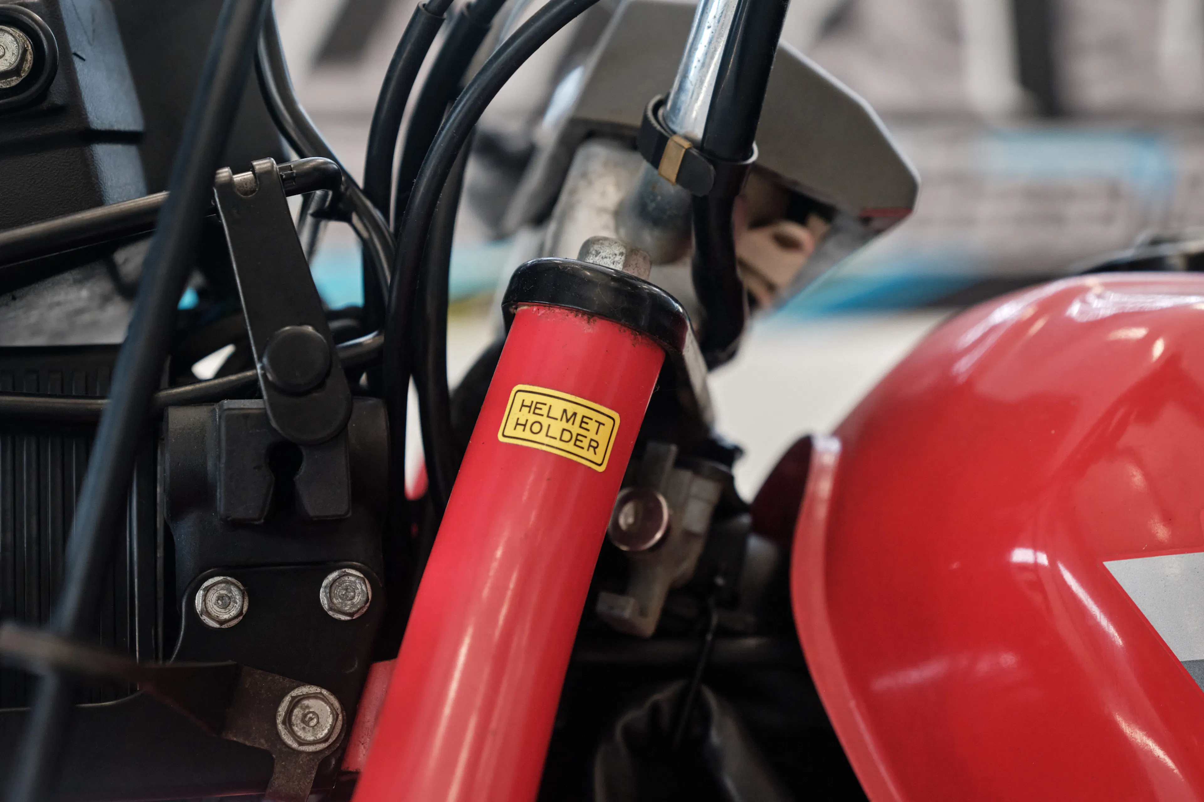 1986 Honda ATC 250ES Big Red helmet holder