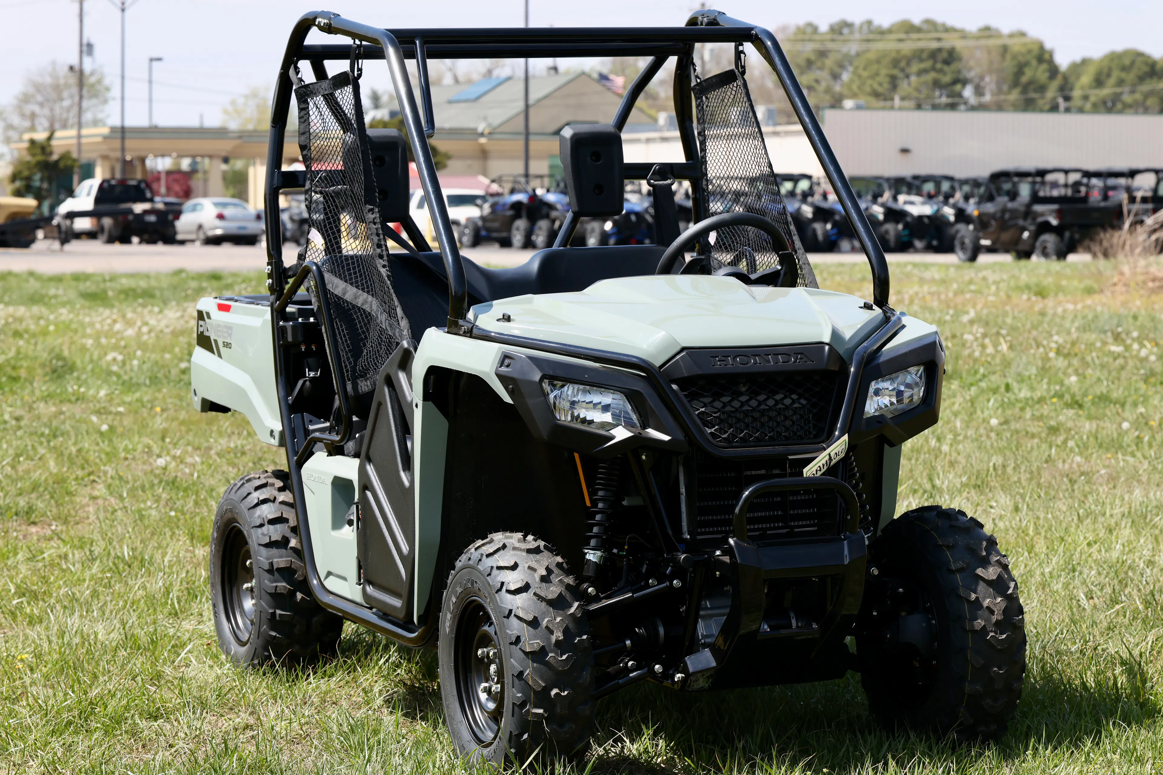 2026 Honda Pioneer 520 front passenger 3/4 shallow