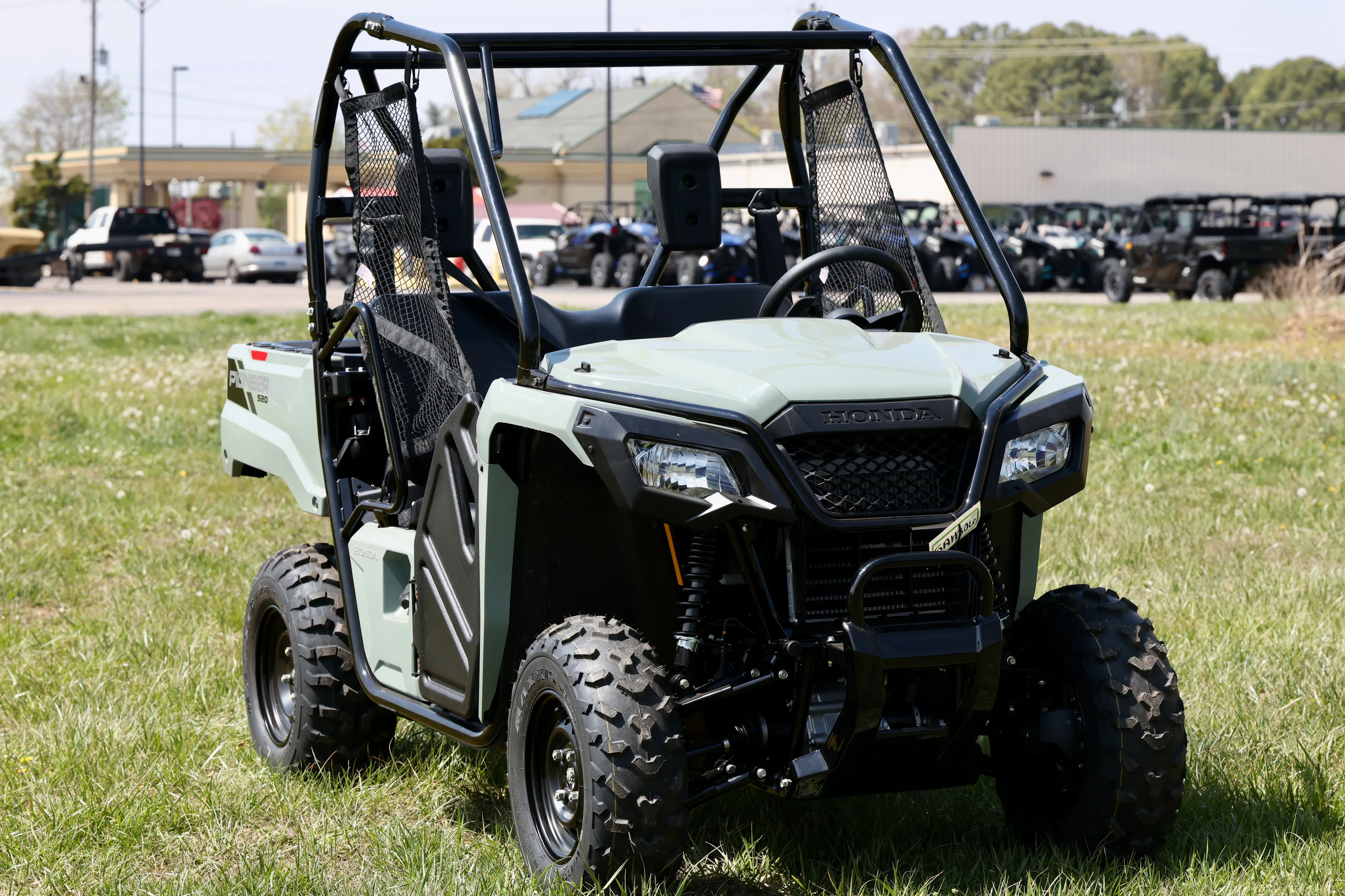 2026 Honda Pioneer 520 front passenger 3/4 shallow