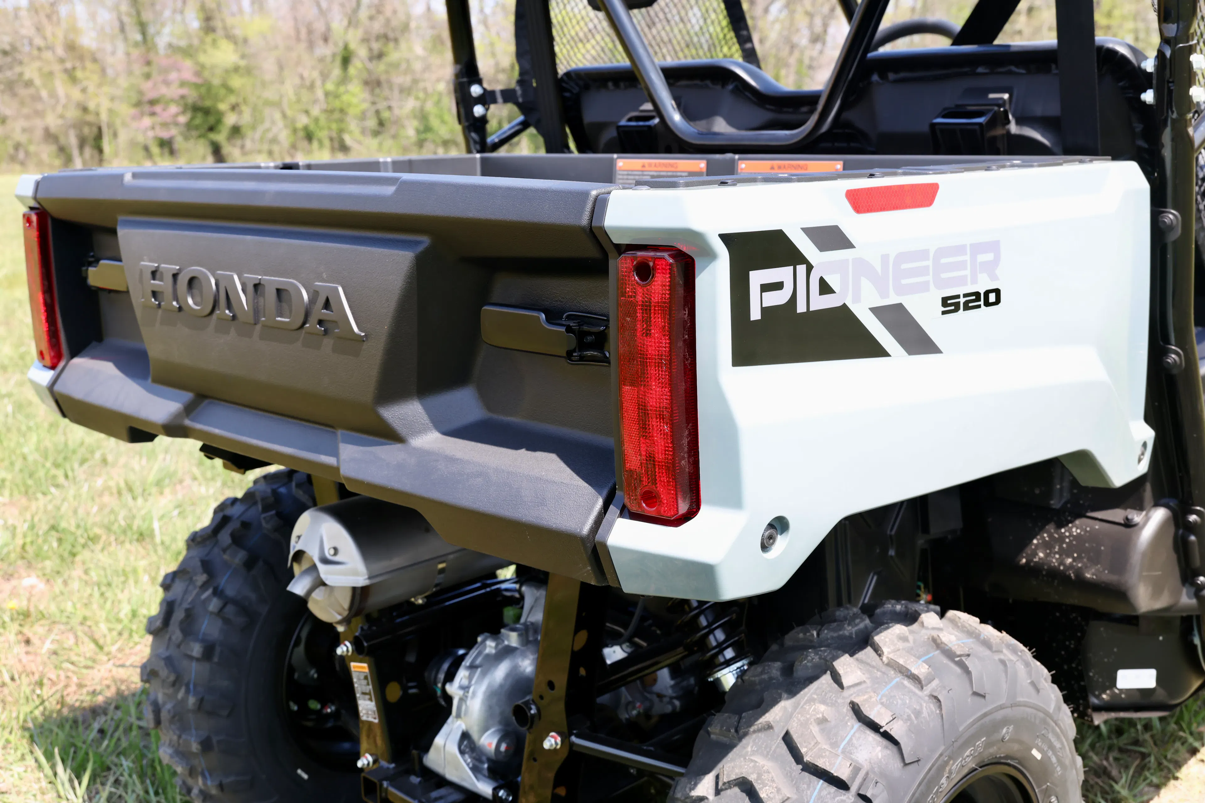 2026 Honda Pioneer 520 rear bed zoom in