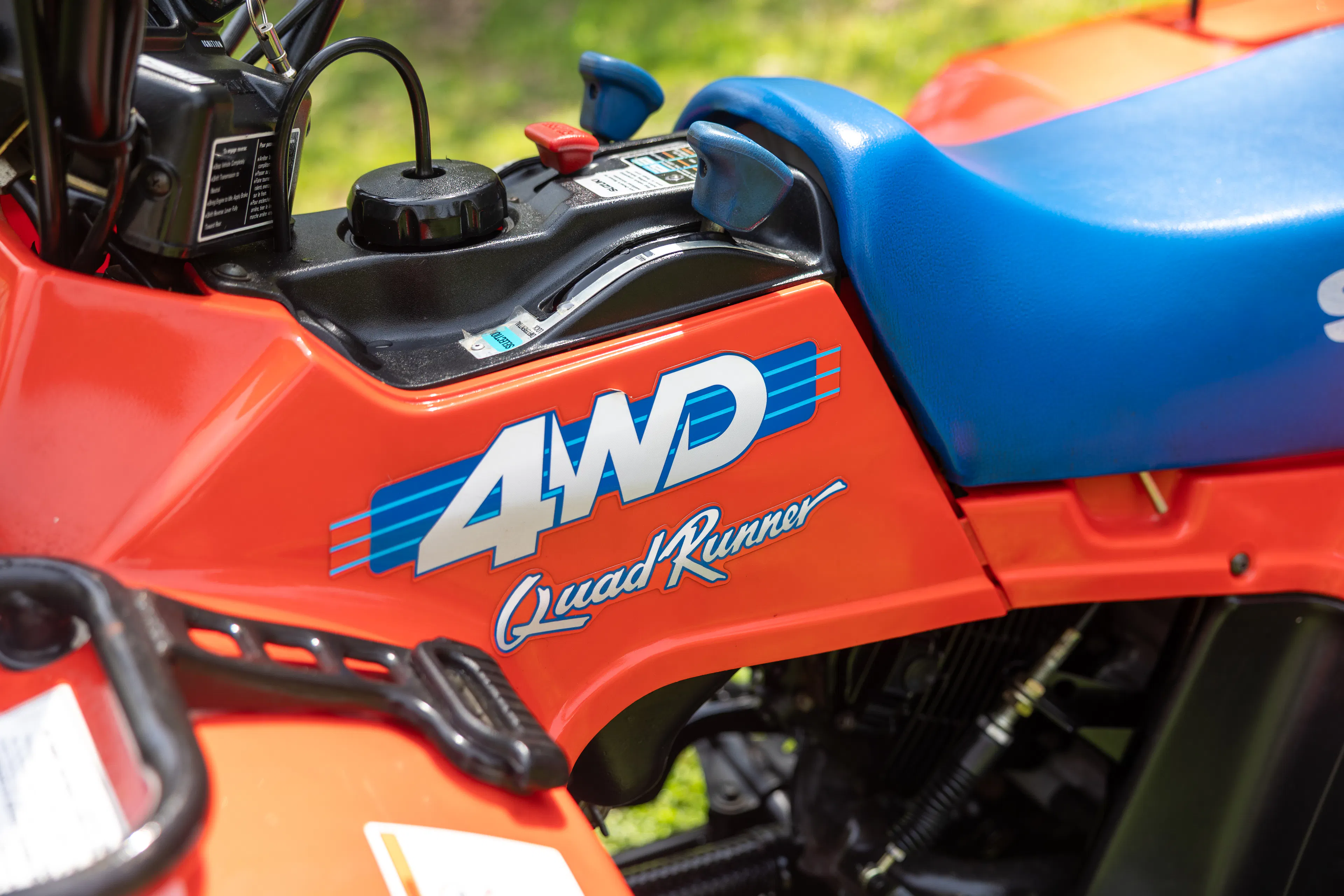 1987 Suzuki QuadRunner 250 4WD driver side tank decal