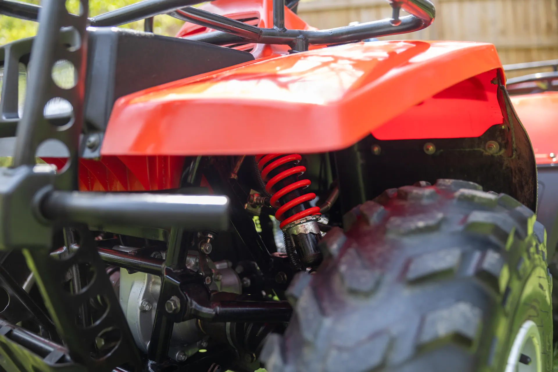 1987 Suzuki QuadRunner 250 4WD front driver corner close