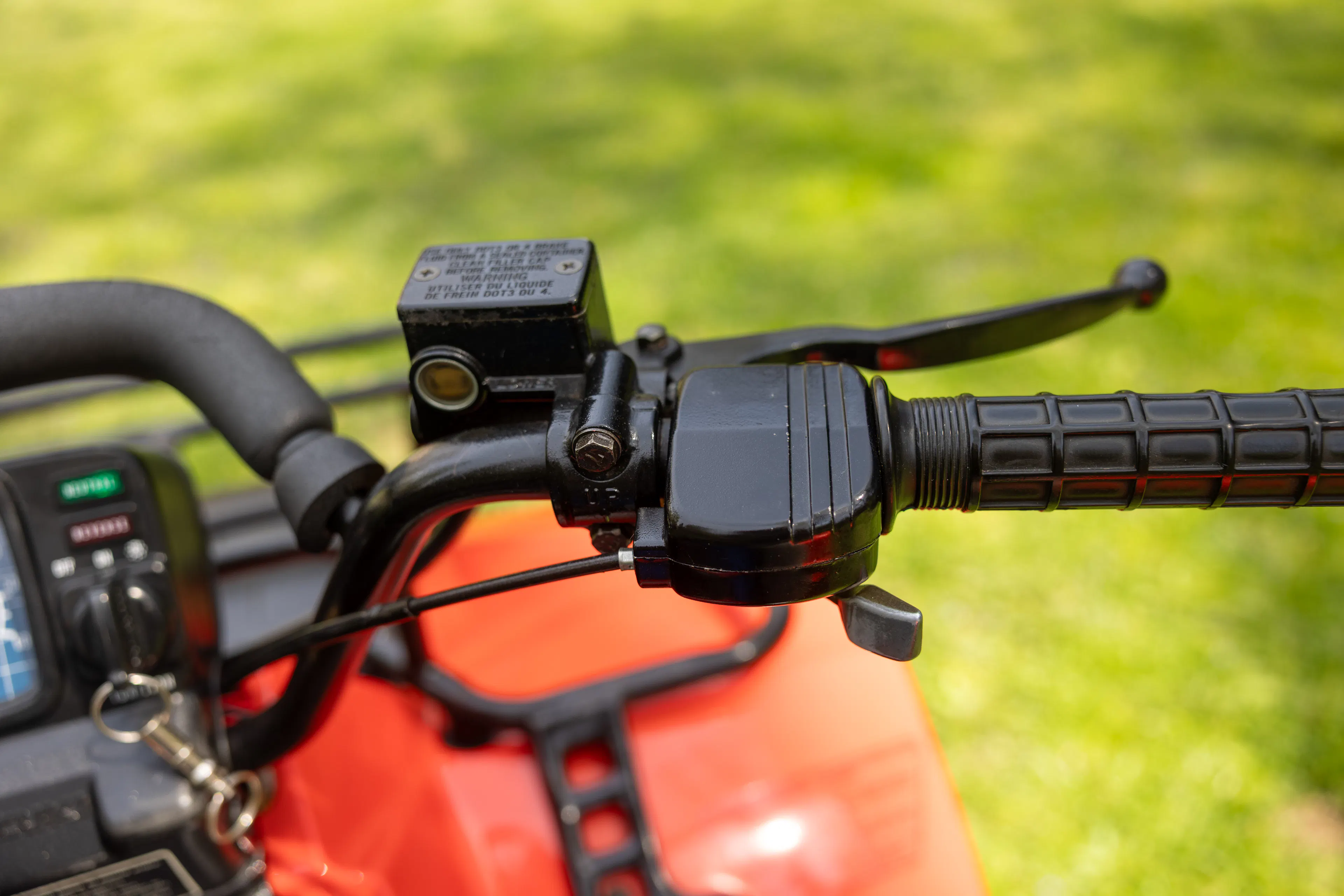 1987 Suzuki QuadRunner 250 4WD left grip controls