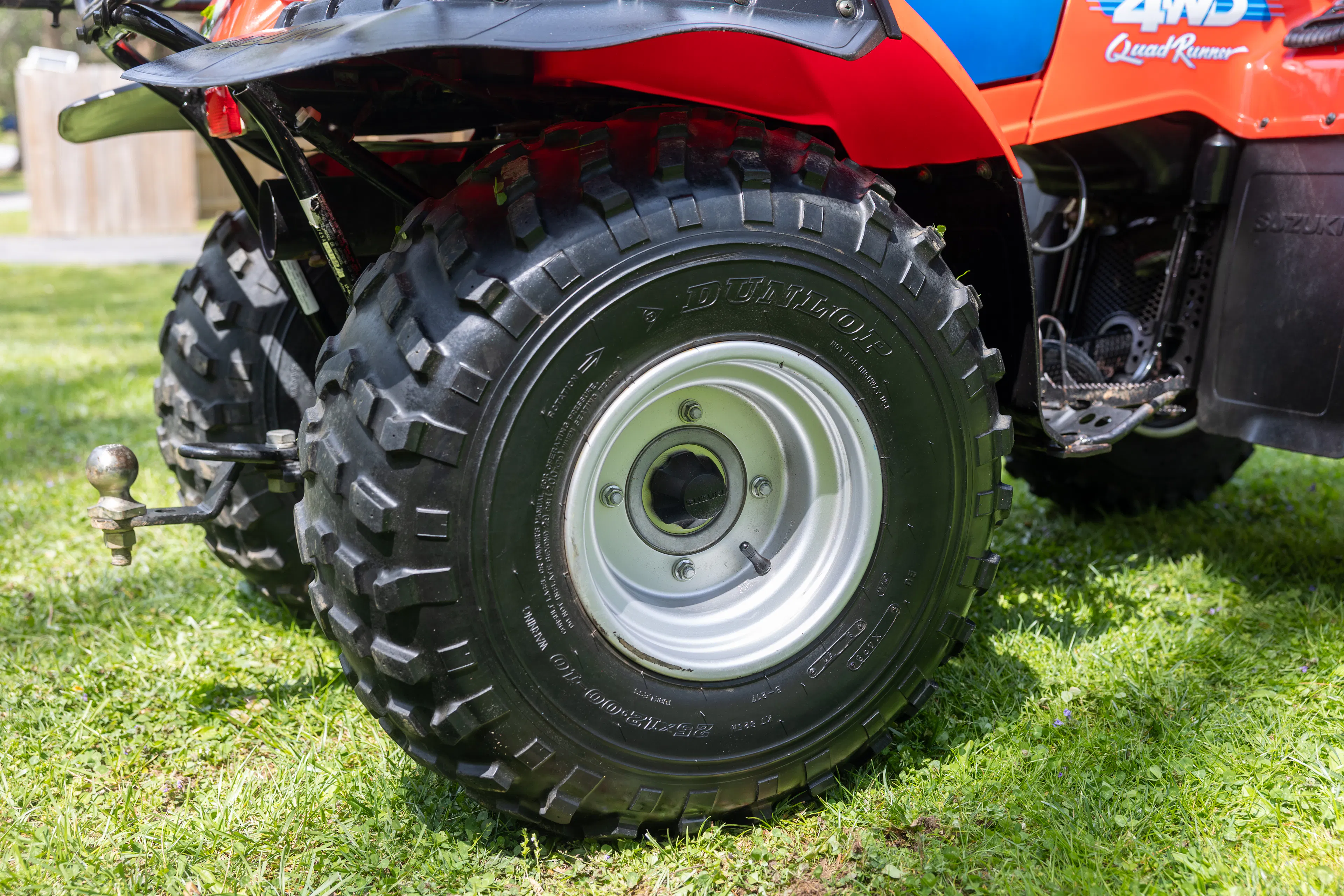 1987 Suzuki QuadRunner 250 4WD passenger rear tire