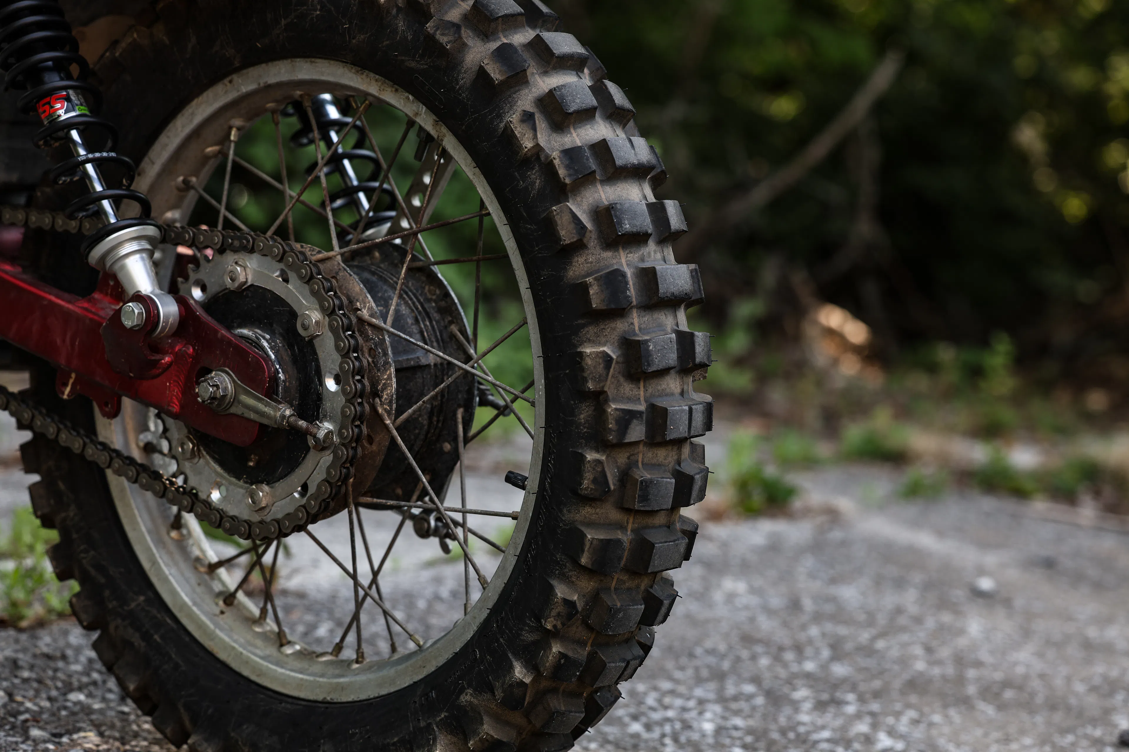 1979 Yamaha XT500 rear tire/weel
