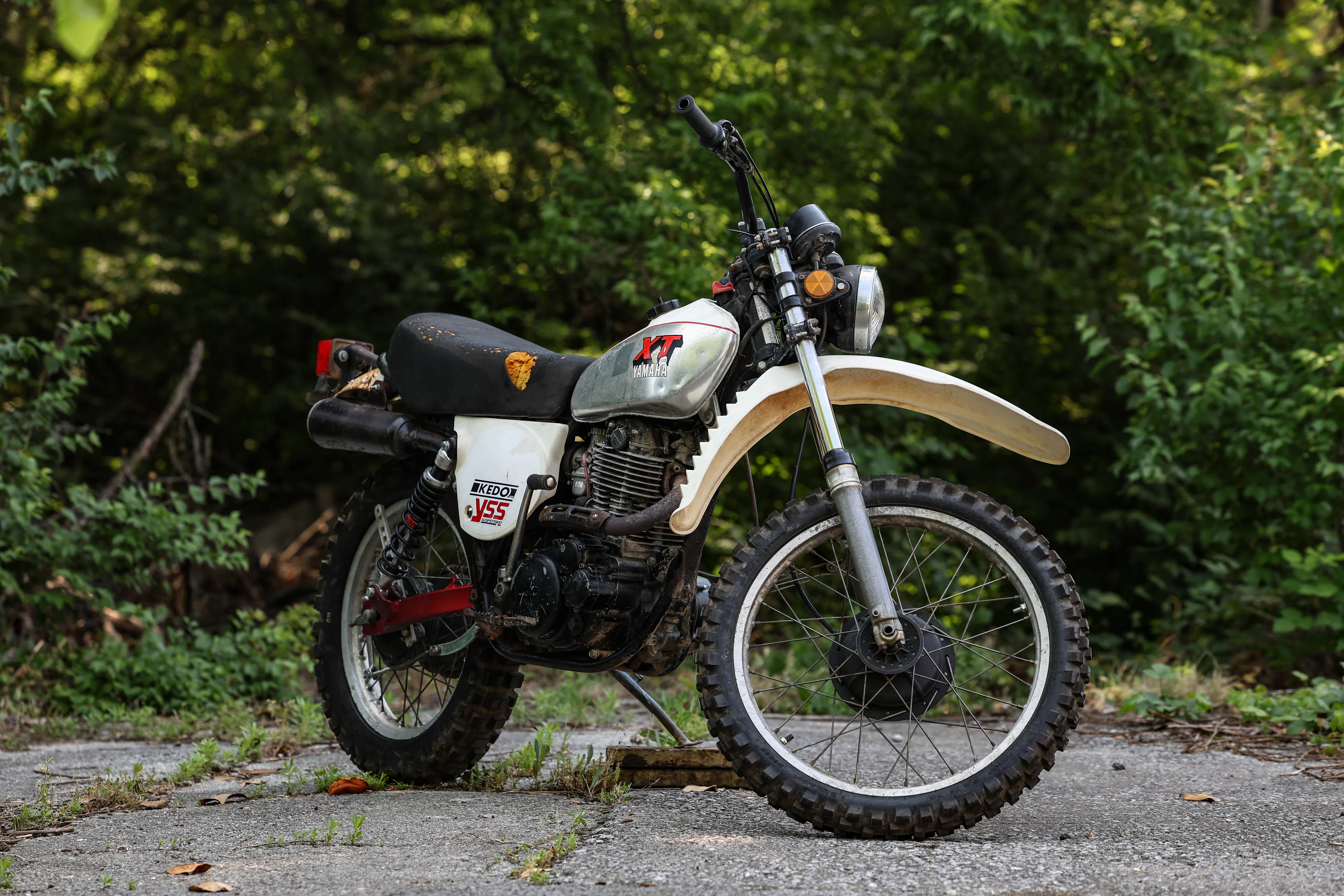 1979 Yamaha XT500 right front 3/4 bars right