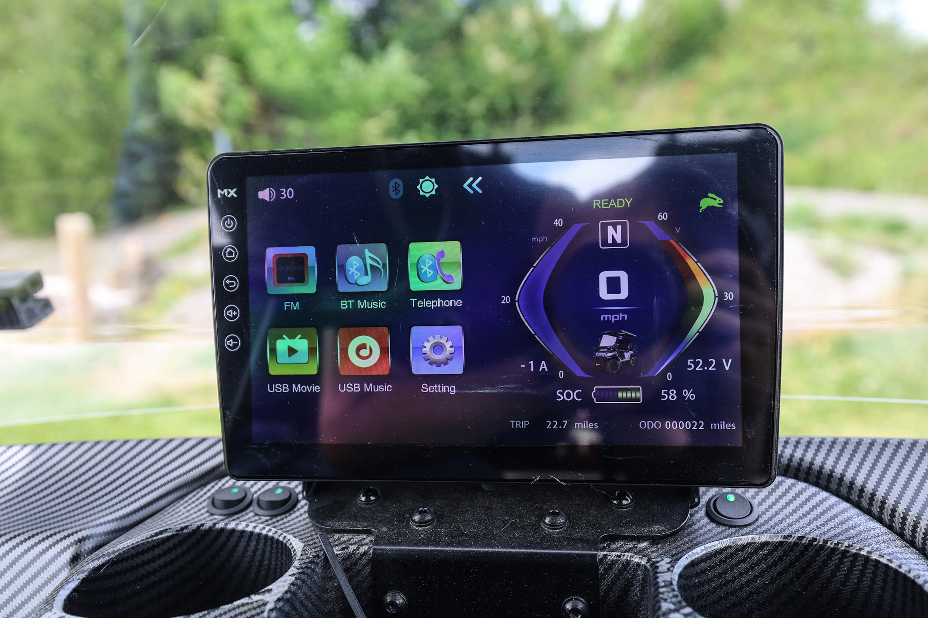 2025 Icon Epic E20 dash screen