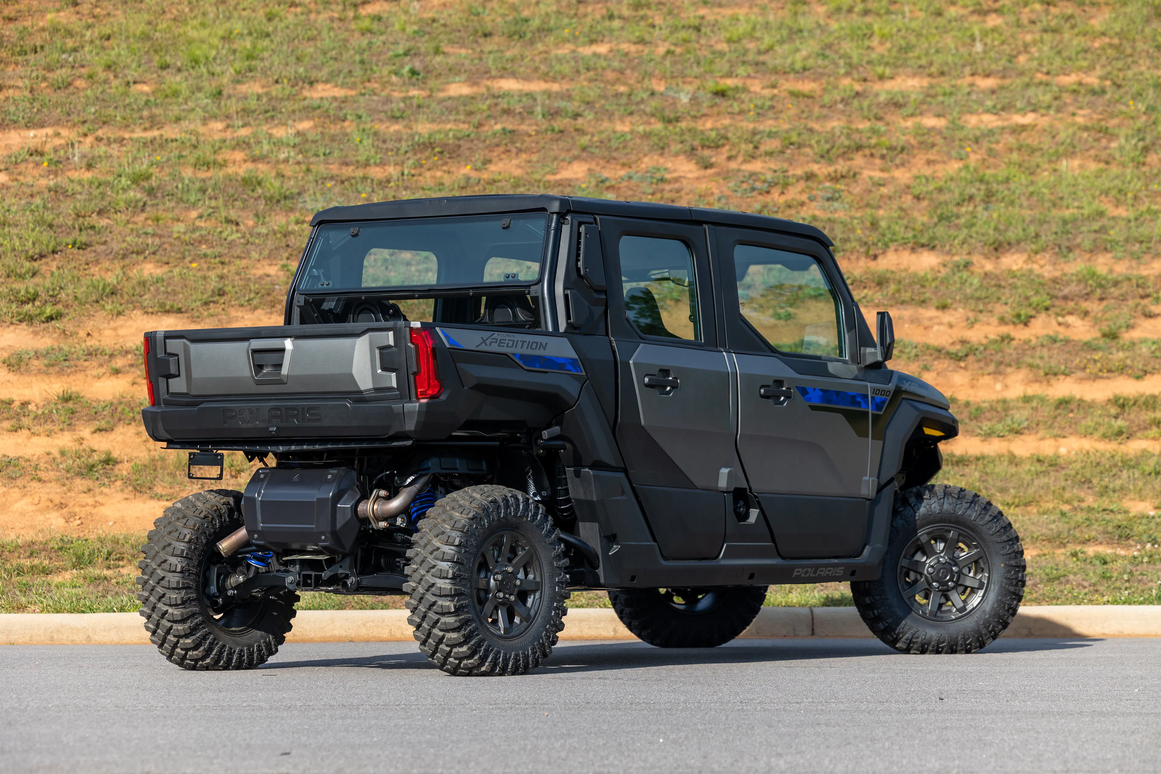 2024 Polaris Xpedition ADV 5 passenger rear 3/4 steep