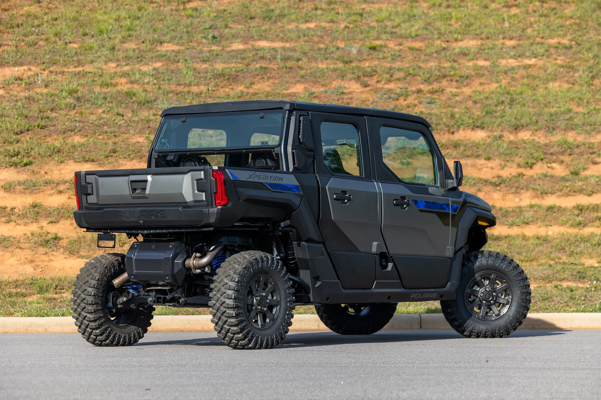2024 Polaris Xpedition ADV 5 passenger rear 3/4 steep