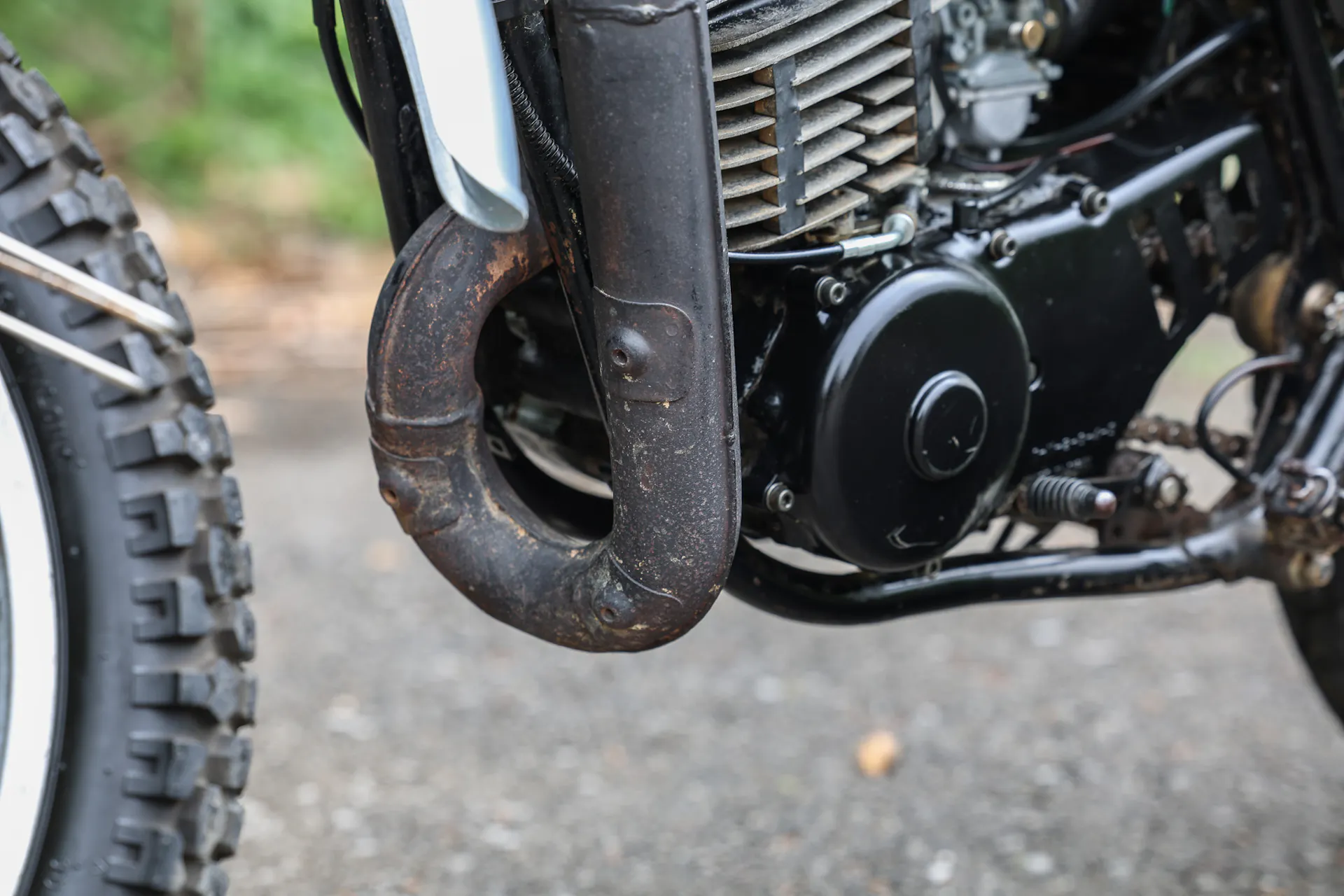 1977 Yamaha DT250 expansion chamber