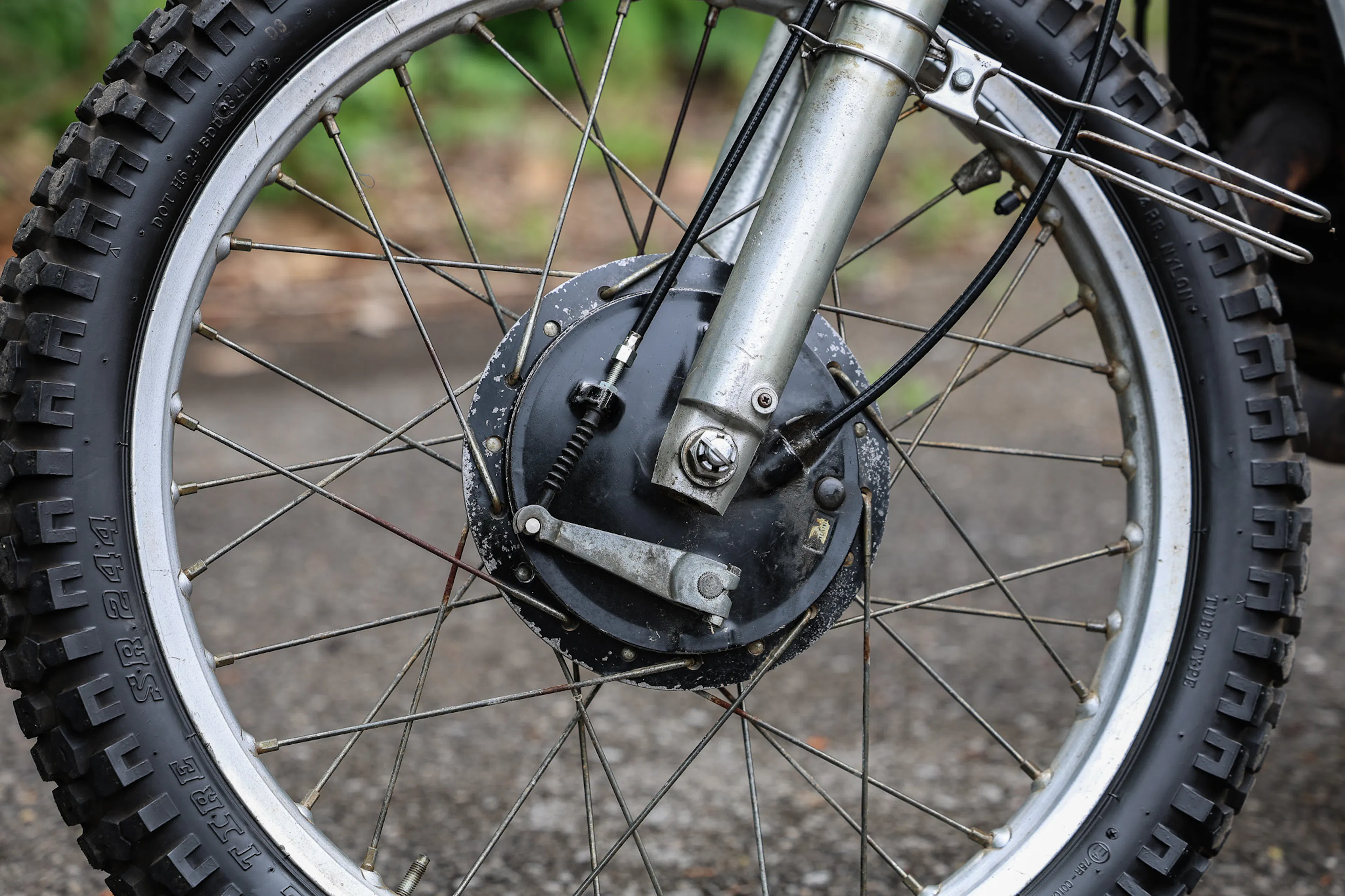 1977 Yamaha DT250 front brake drum 