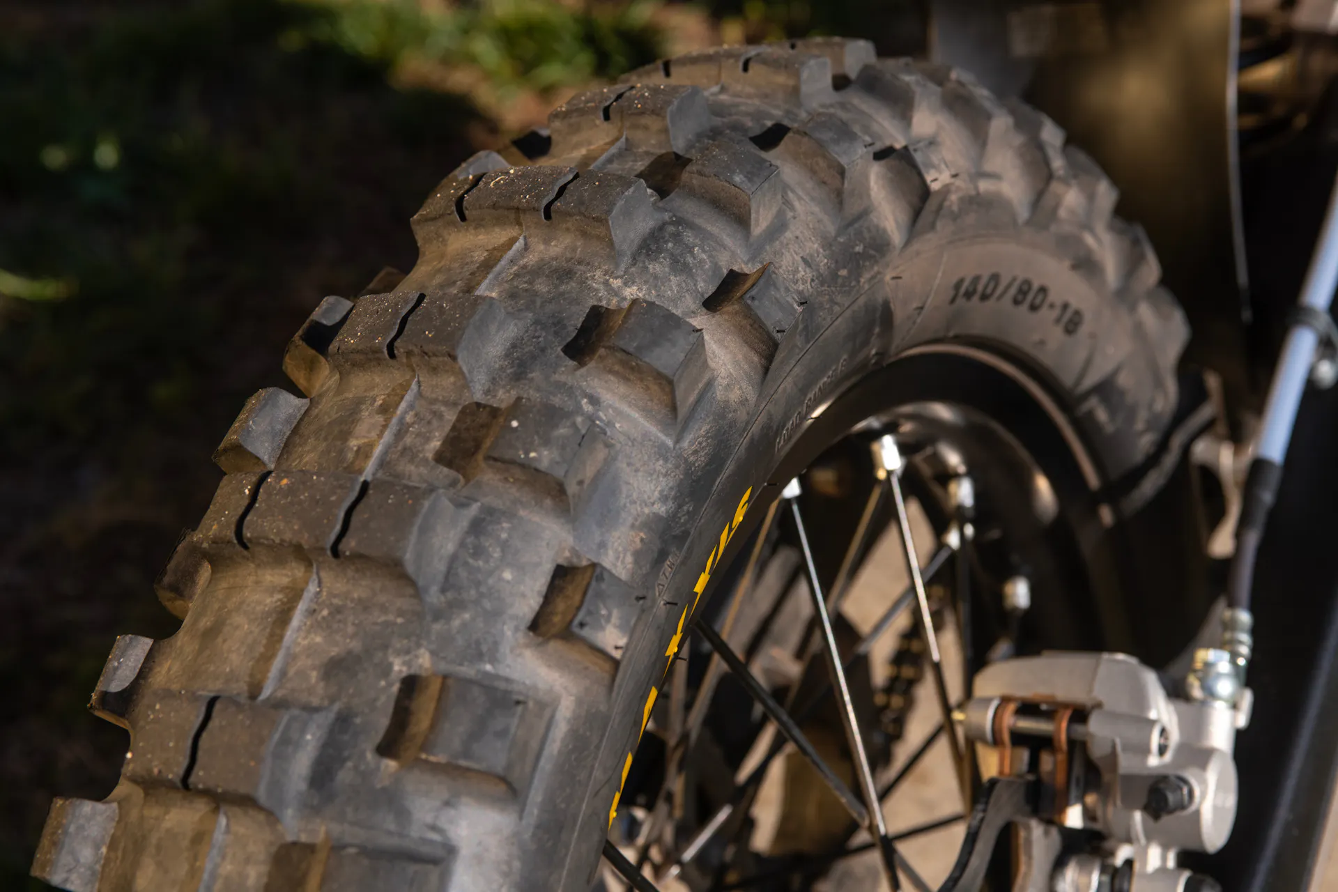 2025 Beta 390 RR X-Pro rear tread detail