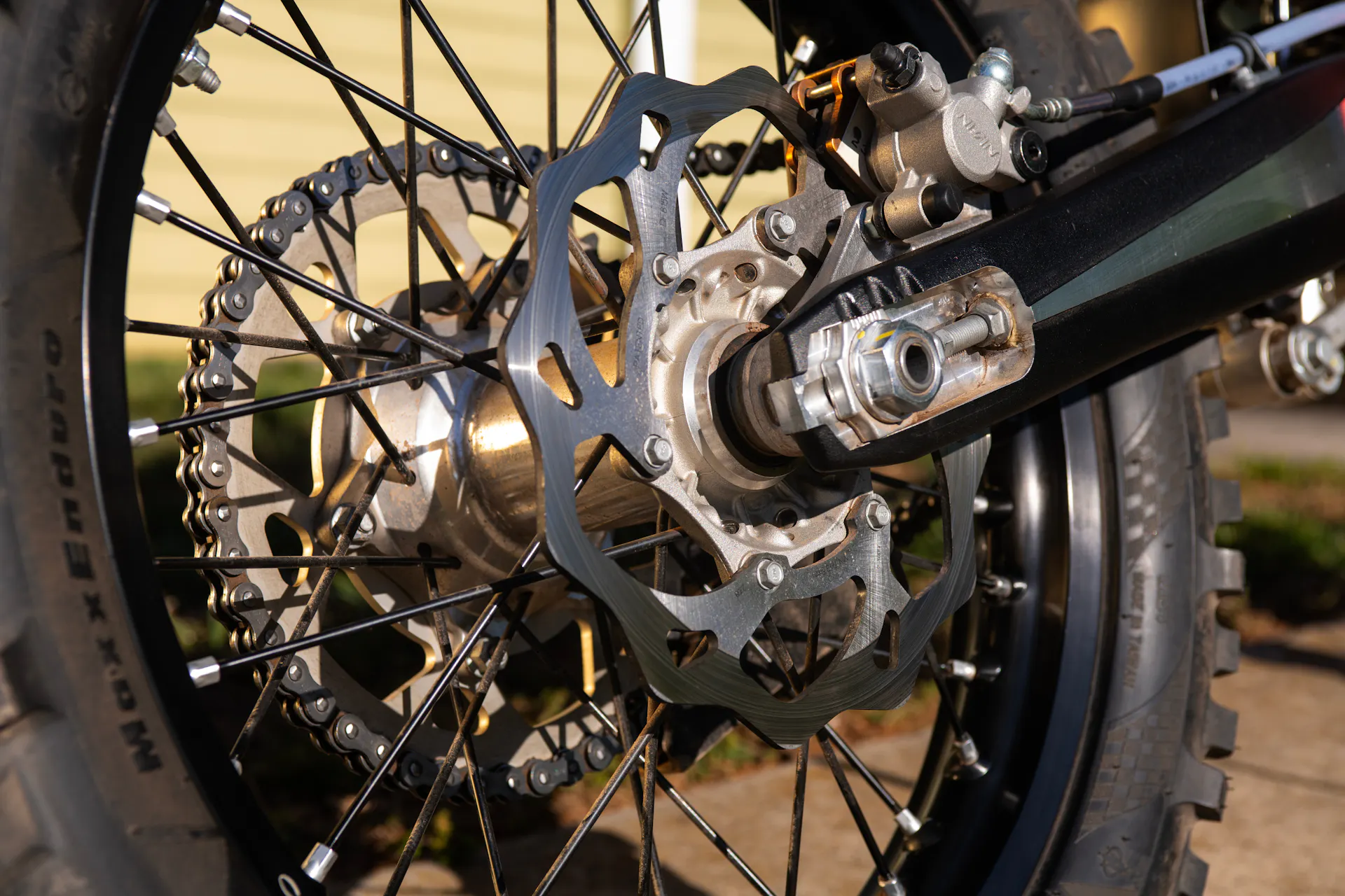 2025 Beta 390 RR X-Pro rear brake left side