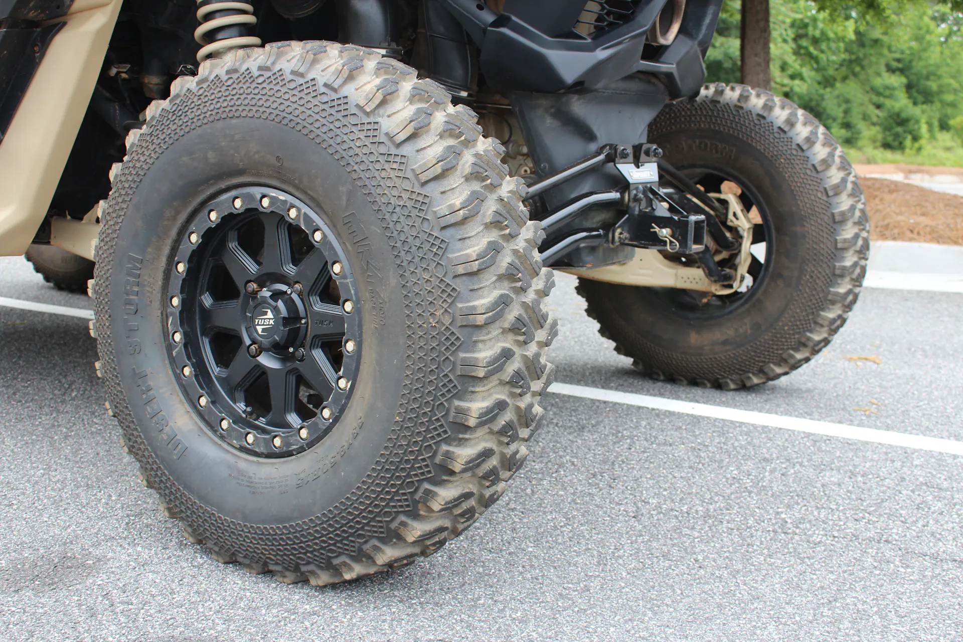 2021 Can-Am Maverick X3 RS Turbo R driver rear tire zoom out
