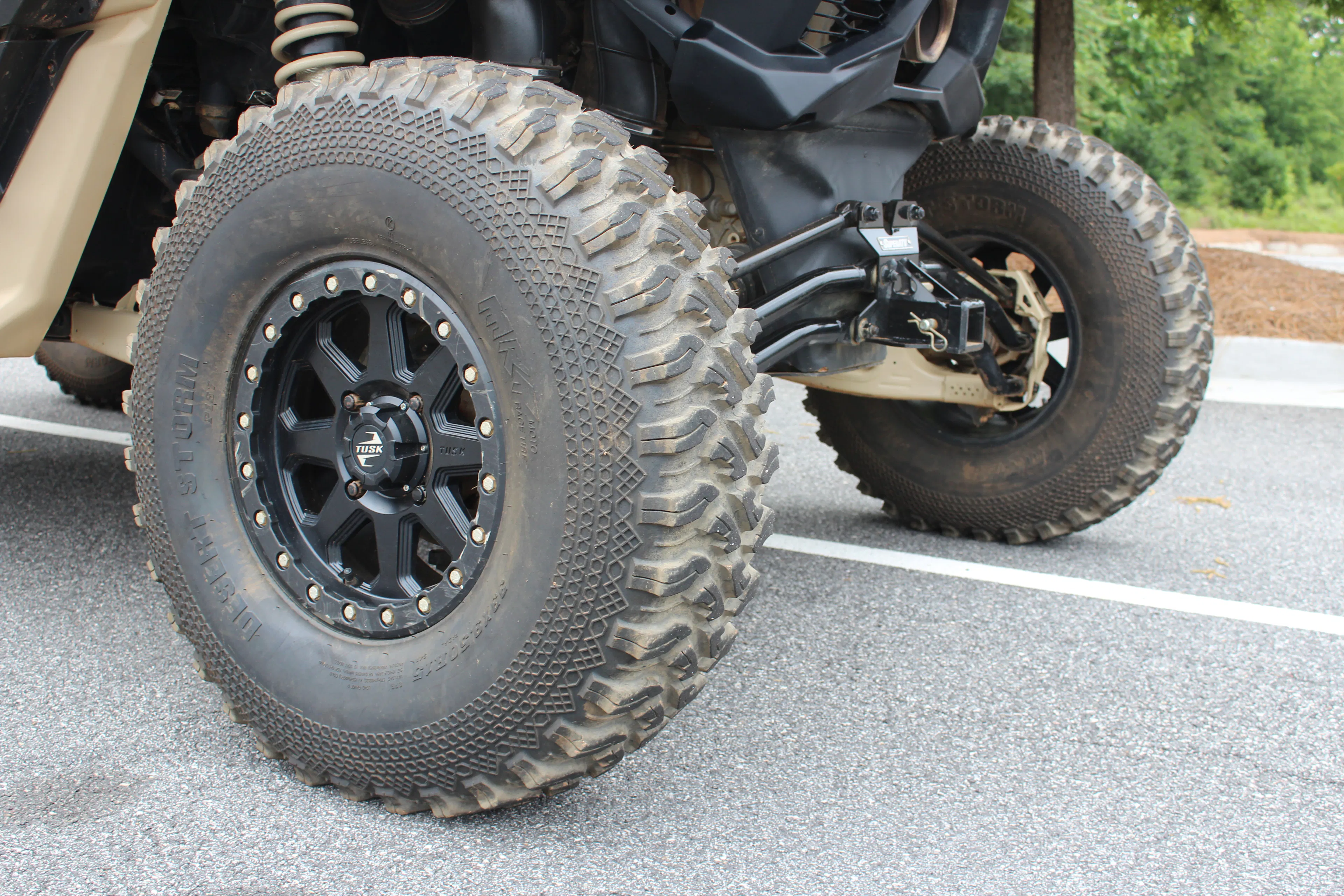 2021 Can-Am Maverick X3 RS Turbo R driver rear tire zoom out