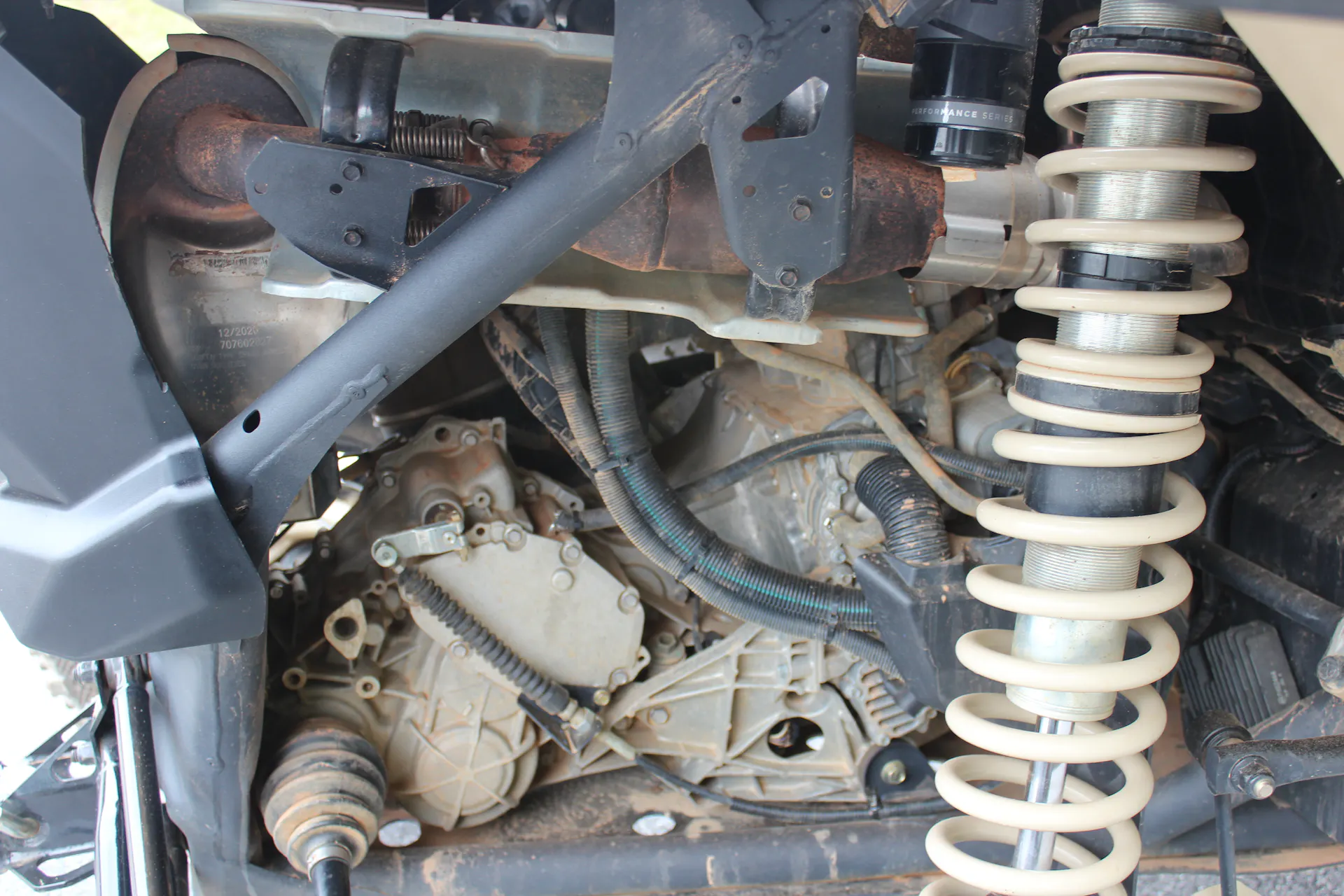 2021 Can-Am Maverick X3 RS Turbo R engine passenger side