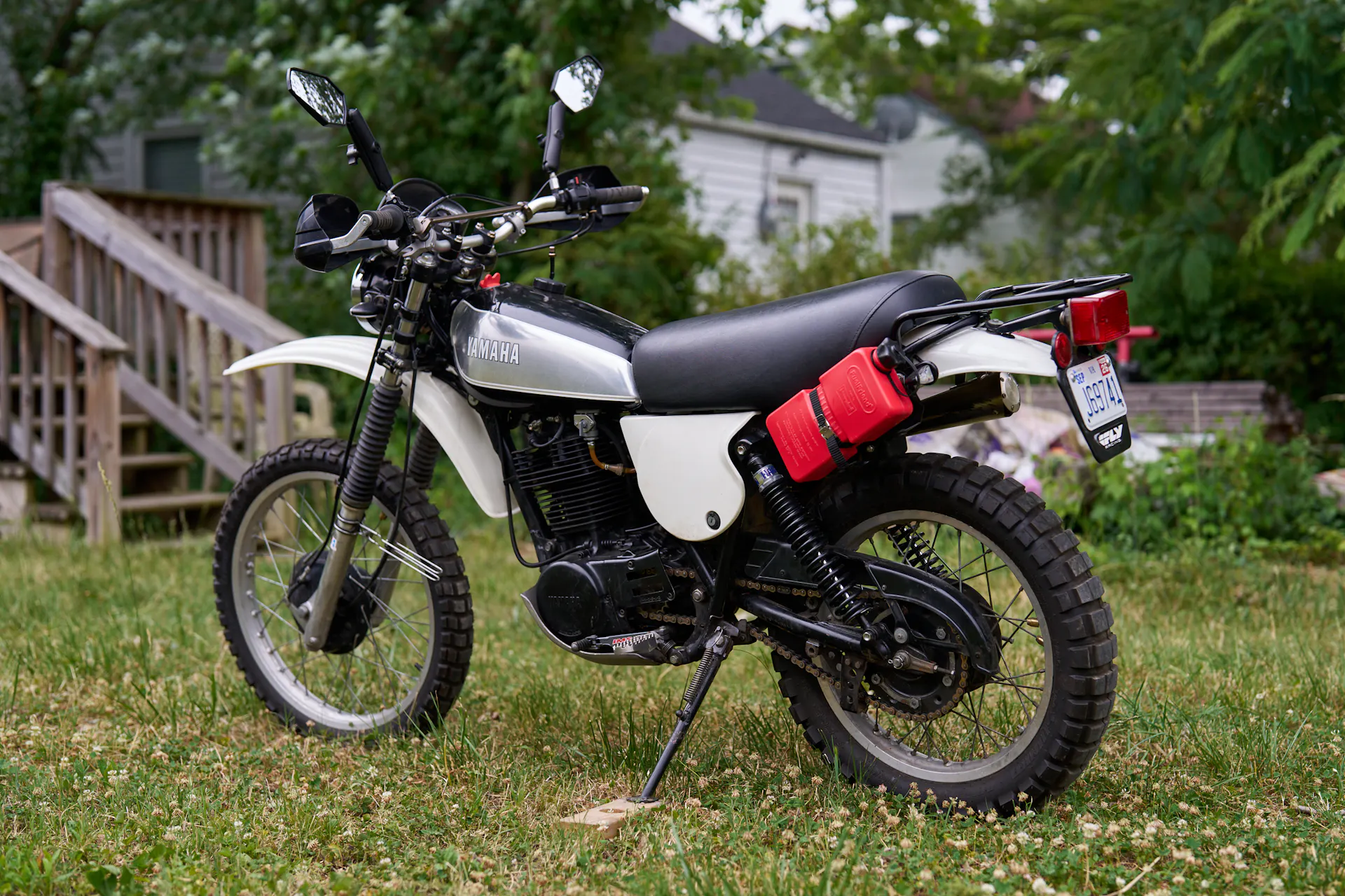 1980 Yamaha XT500 eft rear 3/4