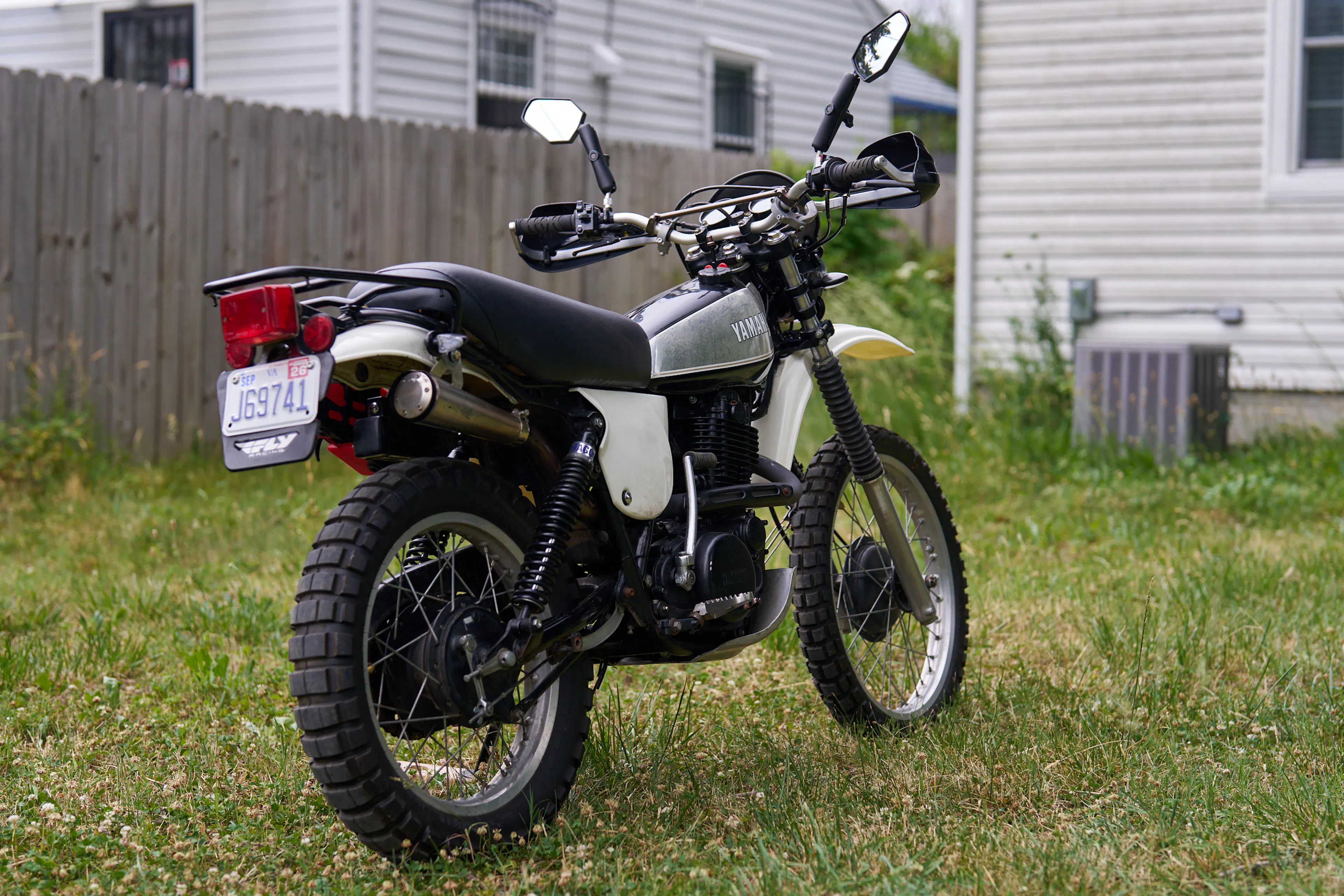 1980 Yamaha XT500 right rear 3/4 