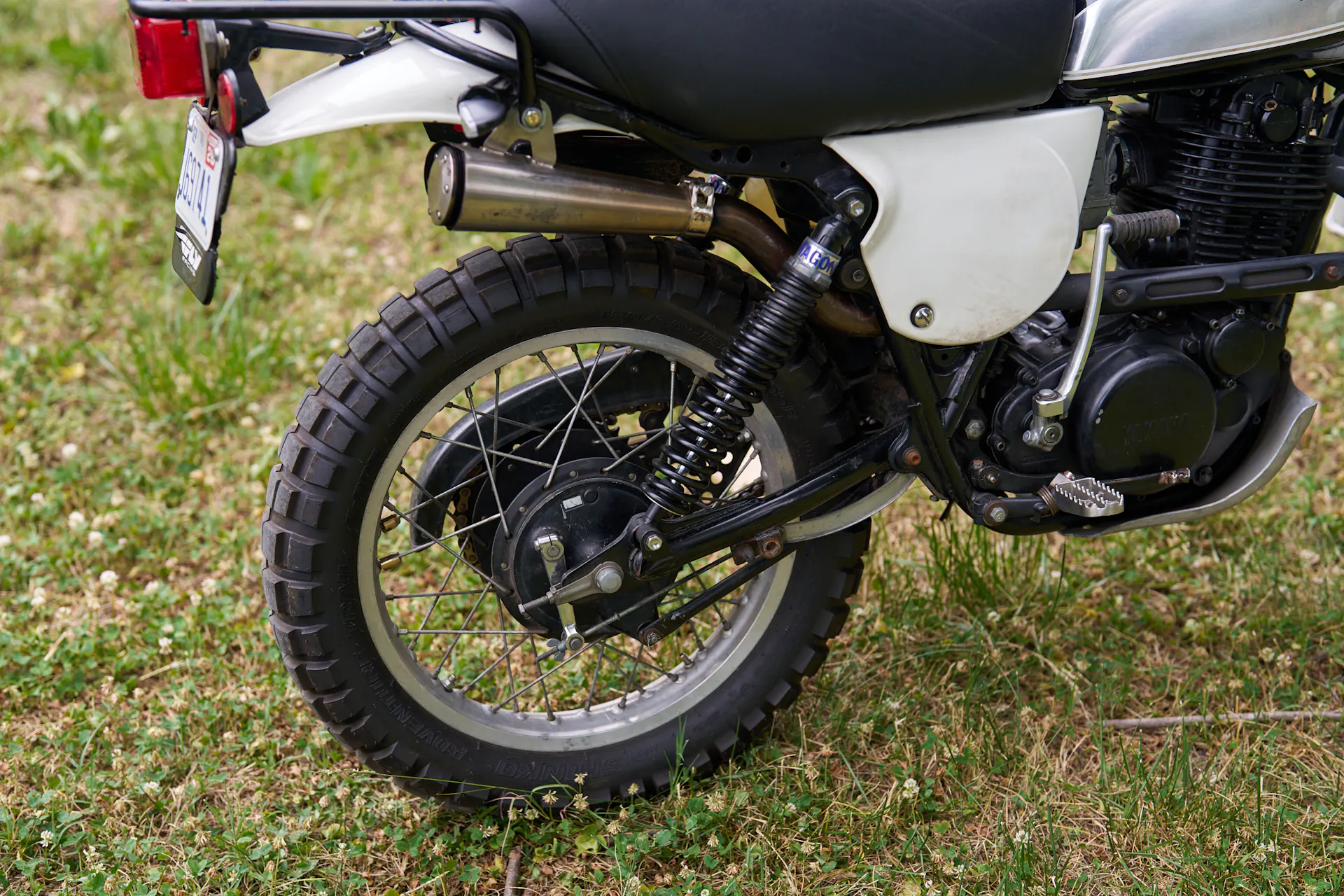 1980 Yamaha XT500 rear left 3/4 close close 2