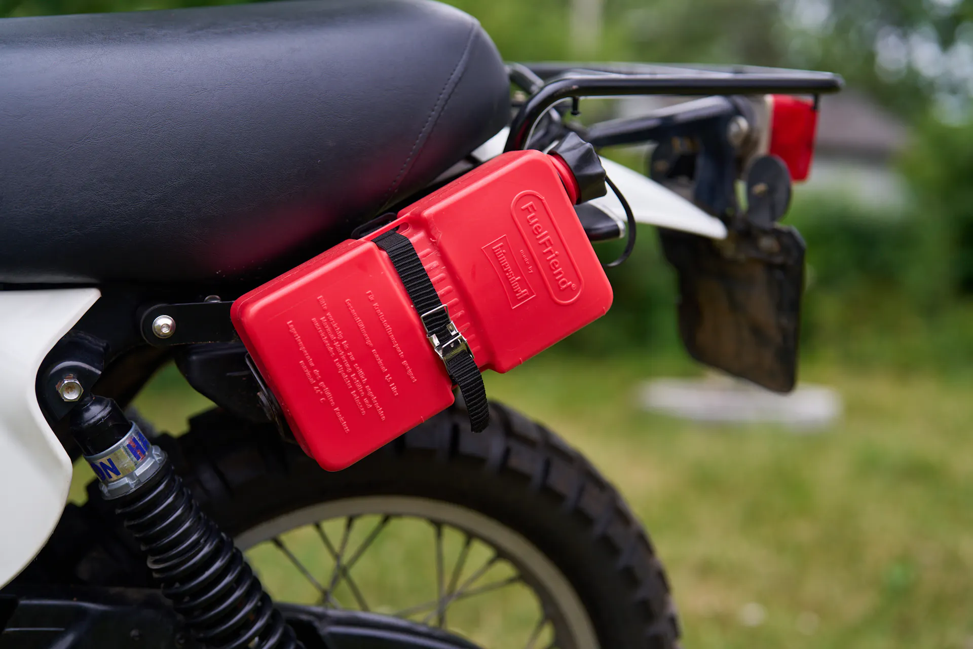 1980 Yamaha XT500 fuel bottle