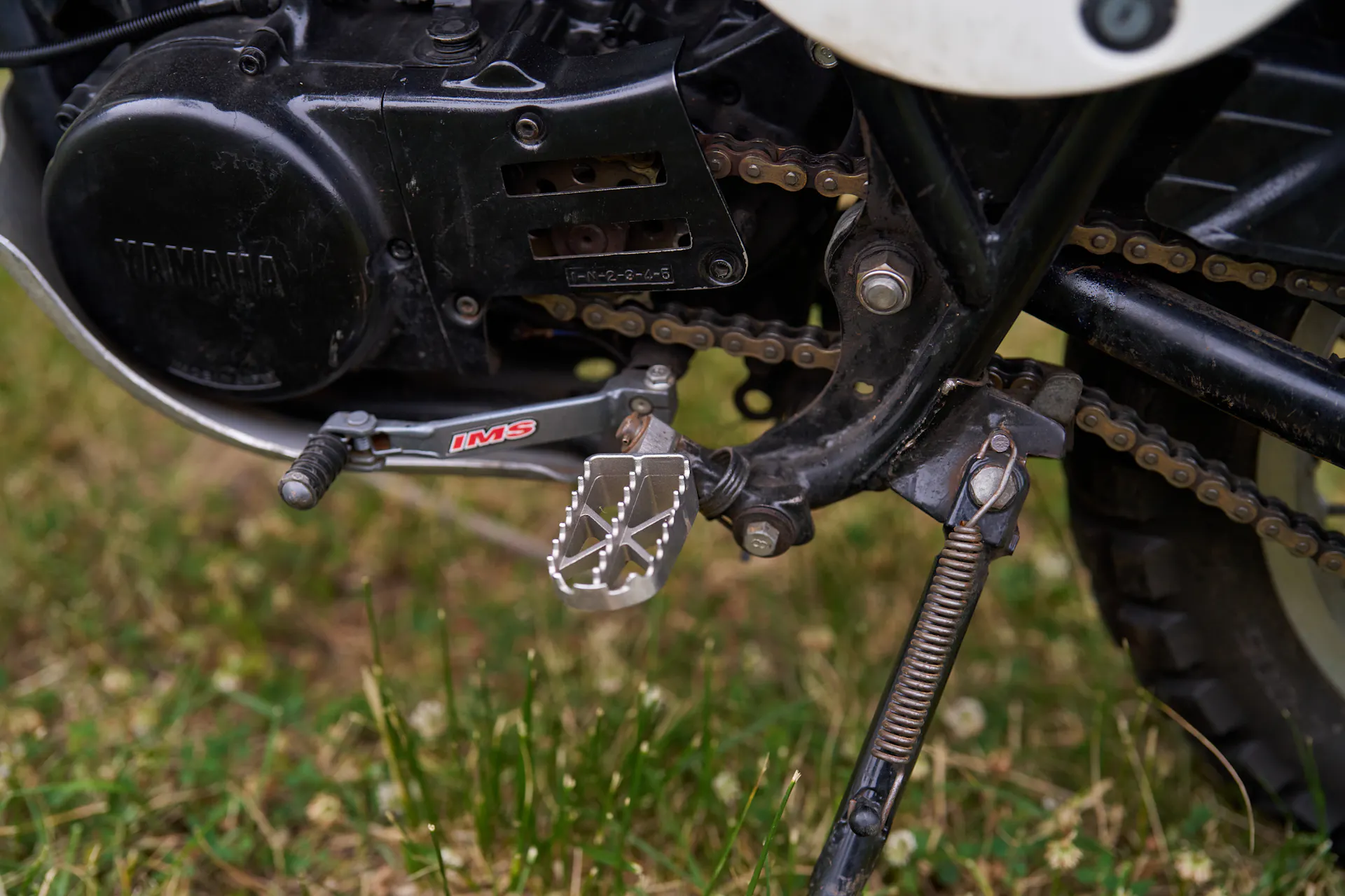 1980 Yamaha XT500 left footpeg