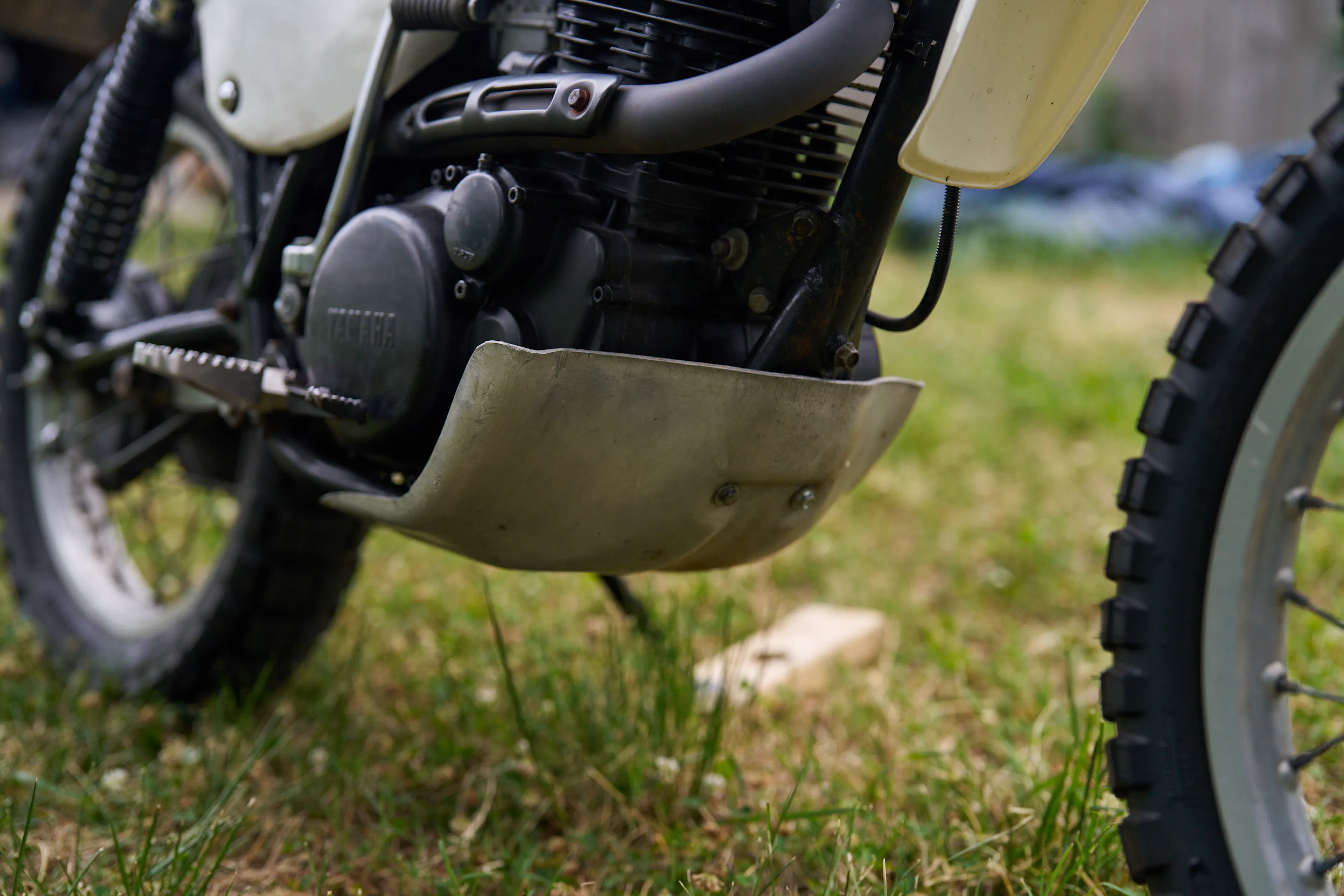 1980 Yamaha XT500 skid plate