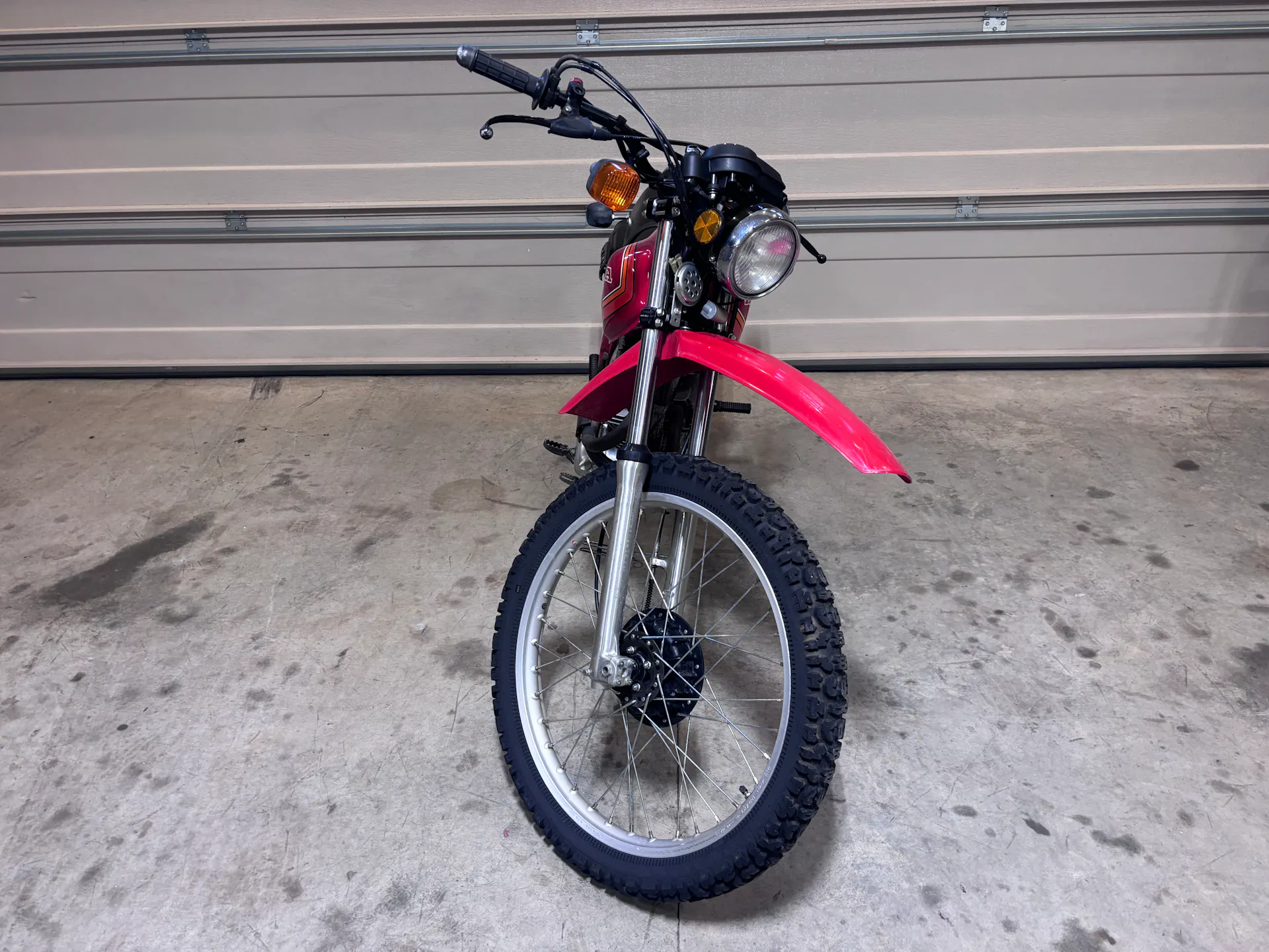 1980 Honda XL500S front bars left