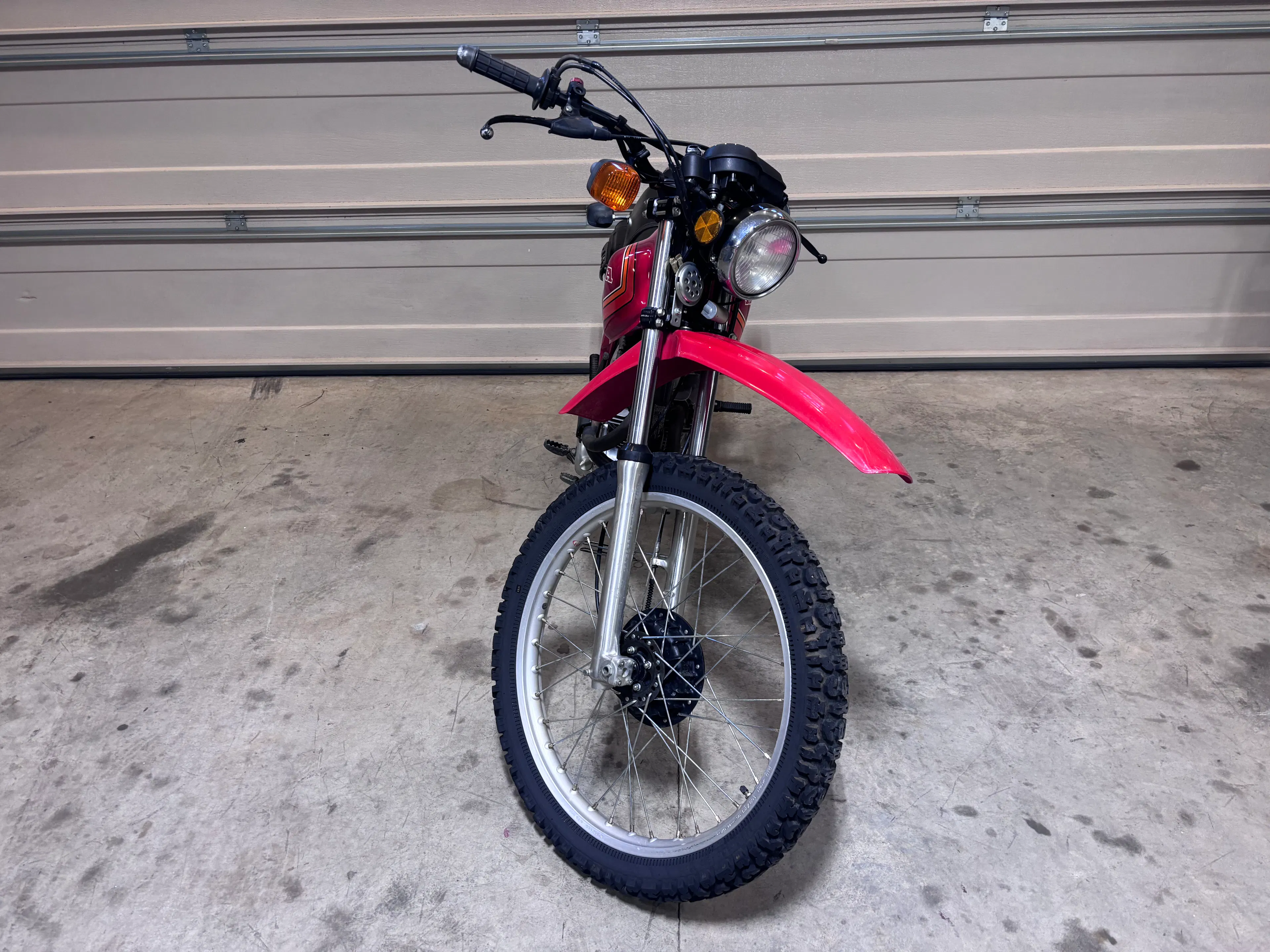 1980 Honda XL500S front bars left