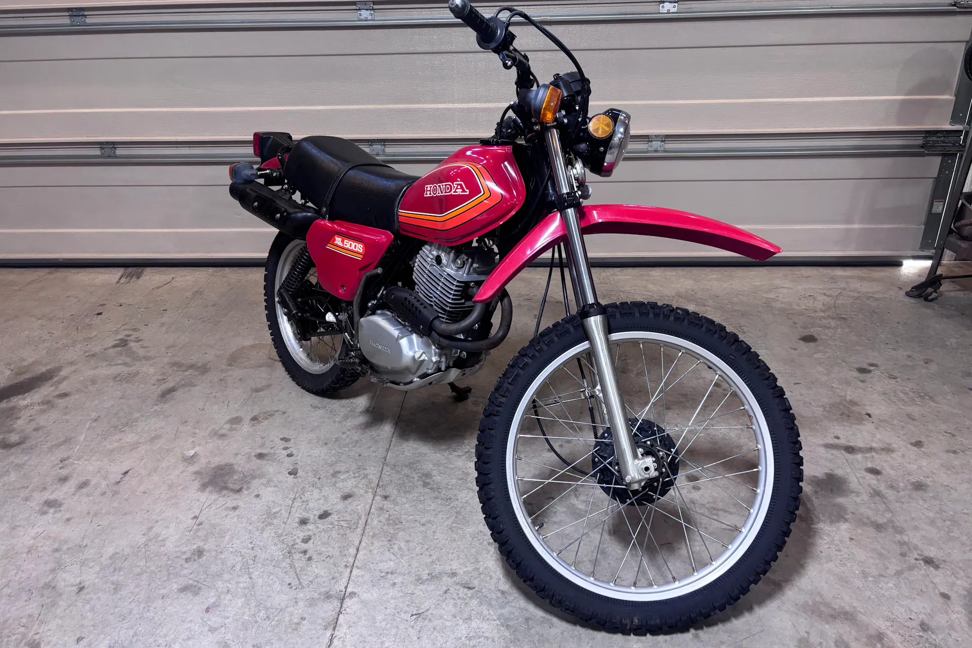 1980 Honda XL500S right front 3/4