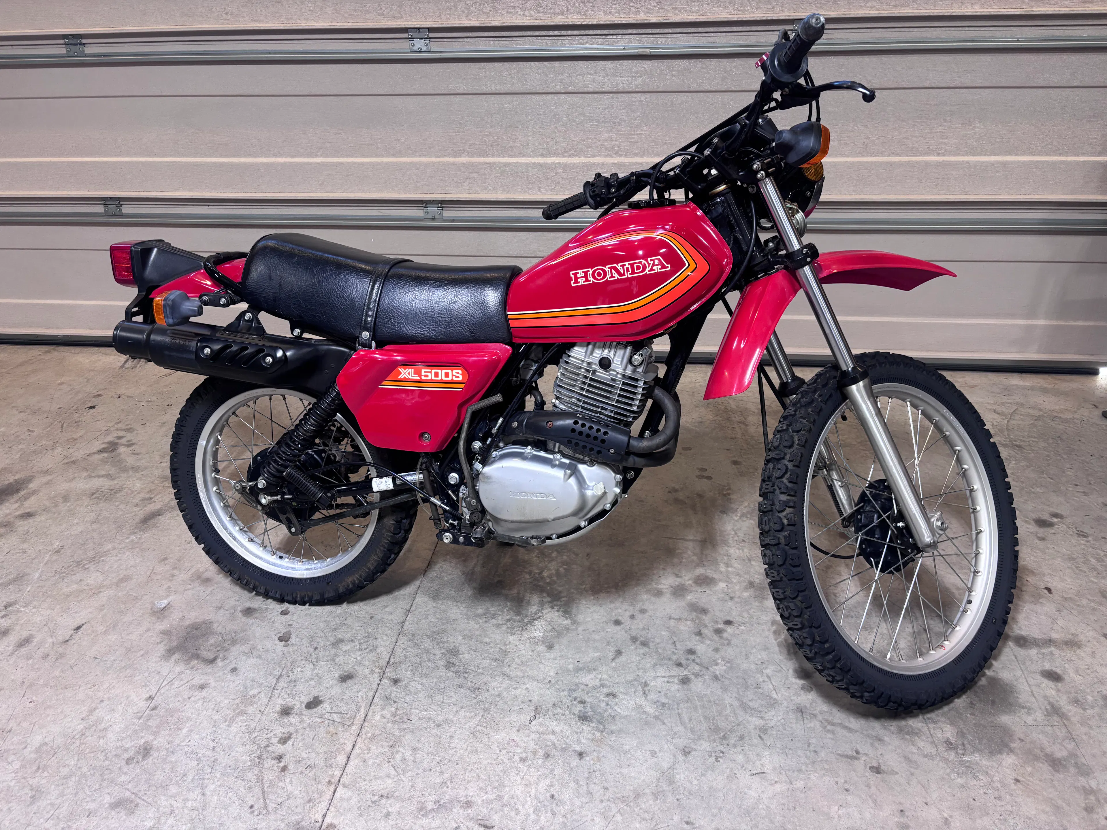 1980 Honda XL500S right front side
