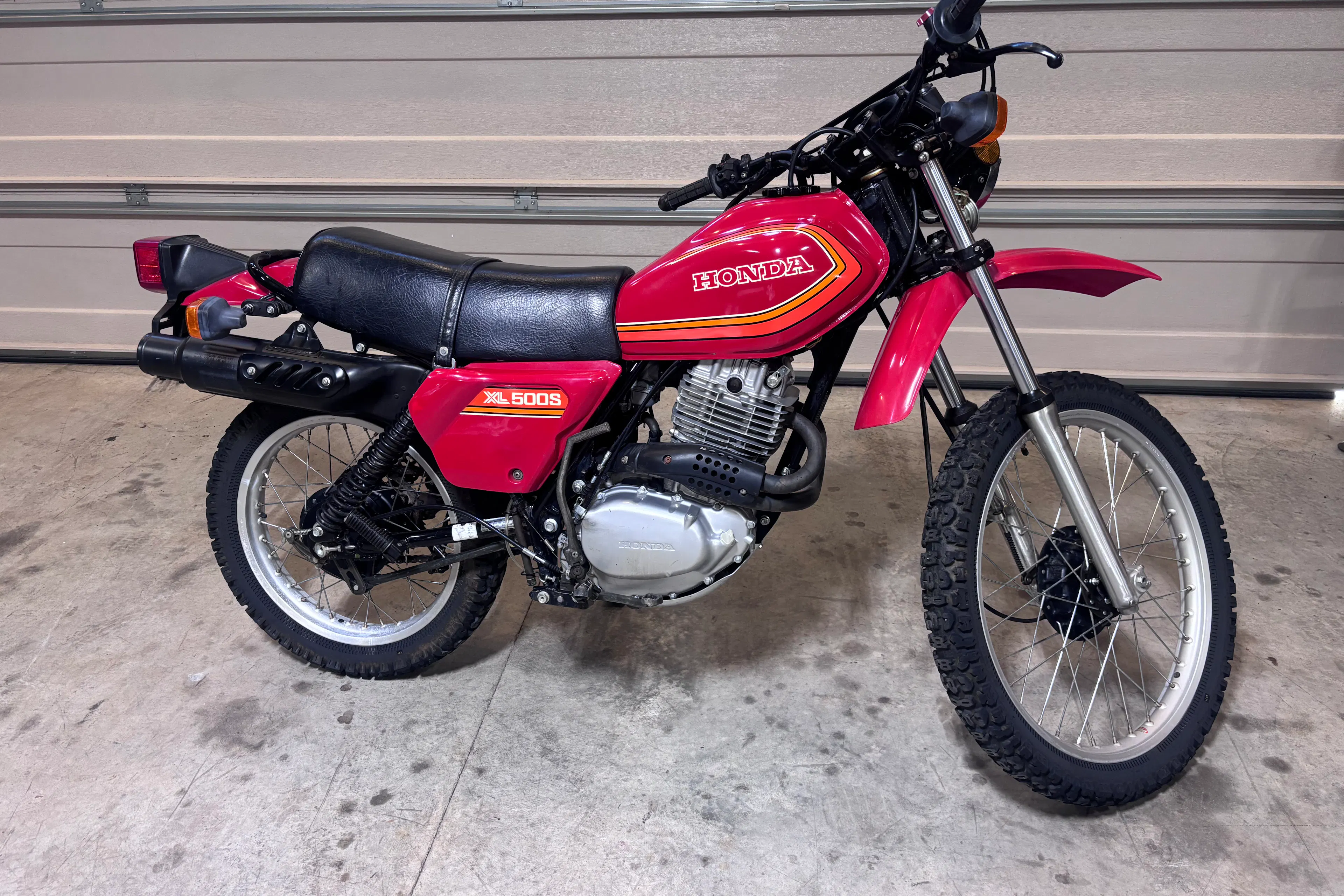 1980 Honda XL500S right front side
