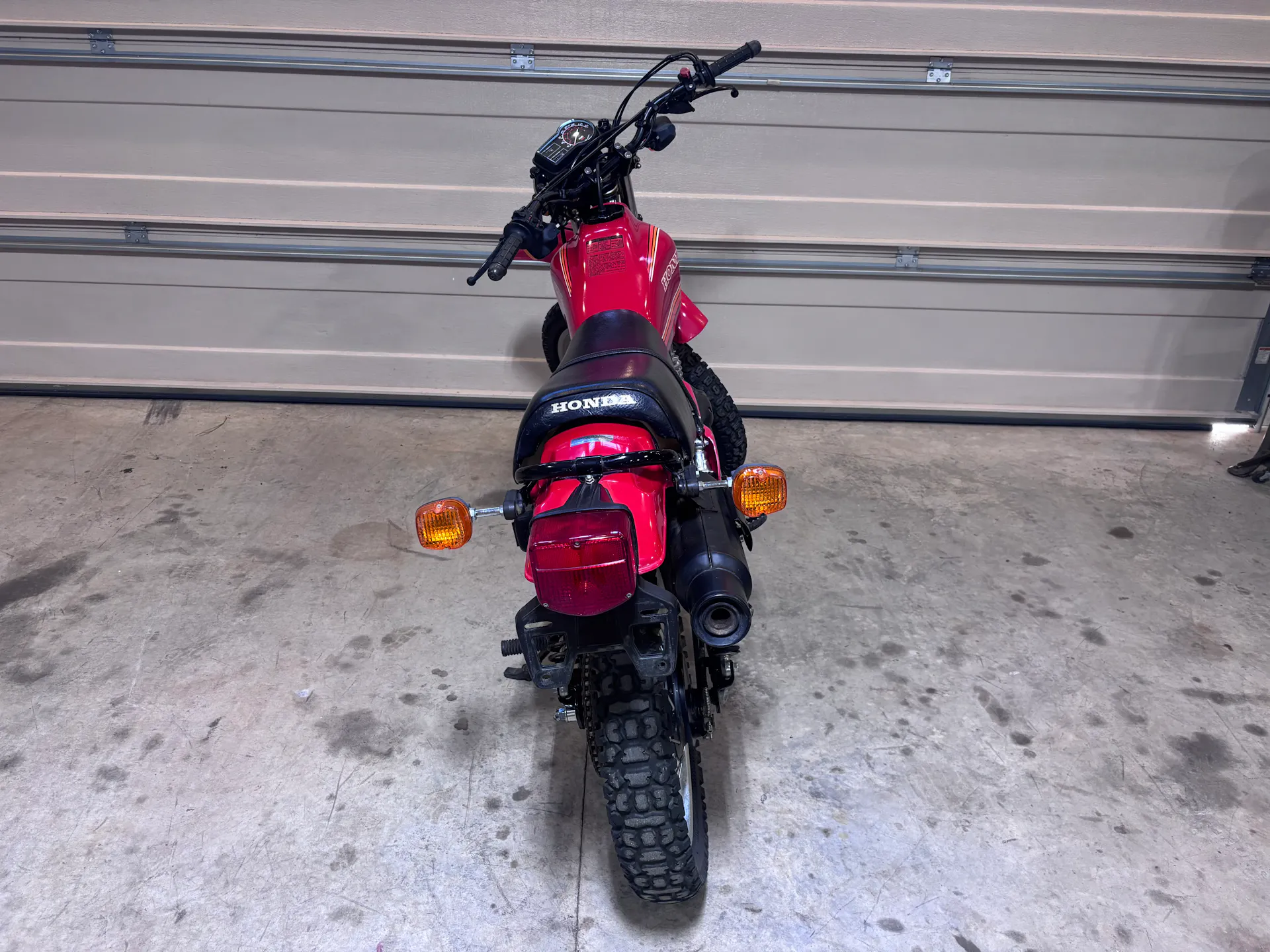 1980 Honda XL500S rear