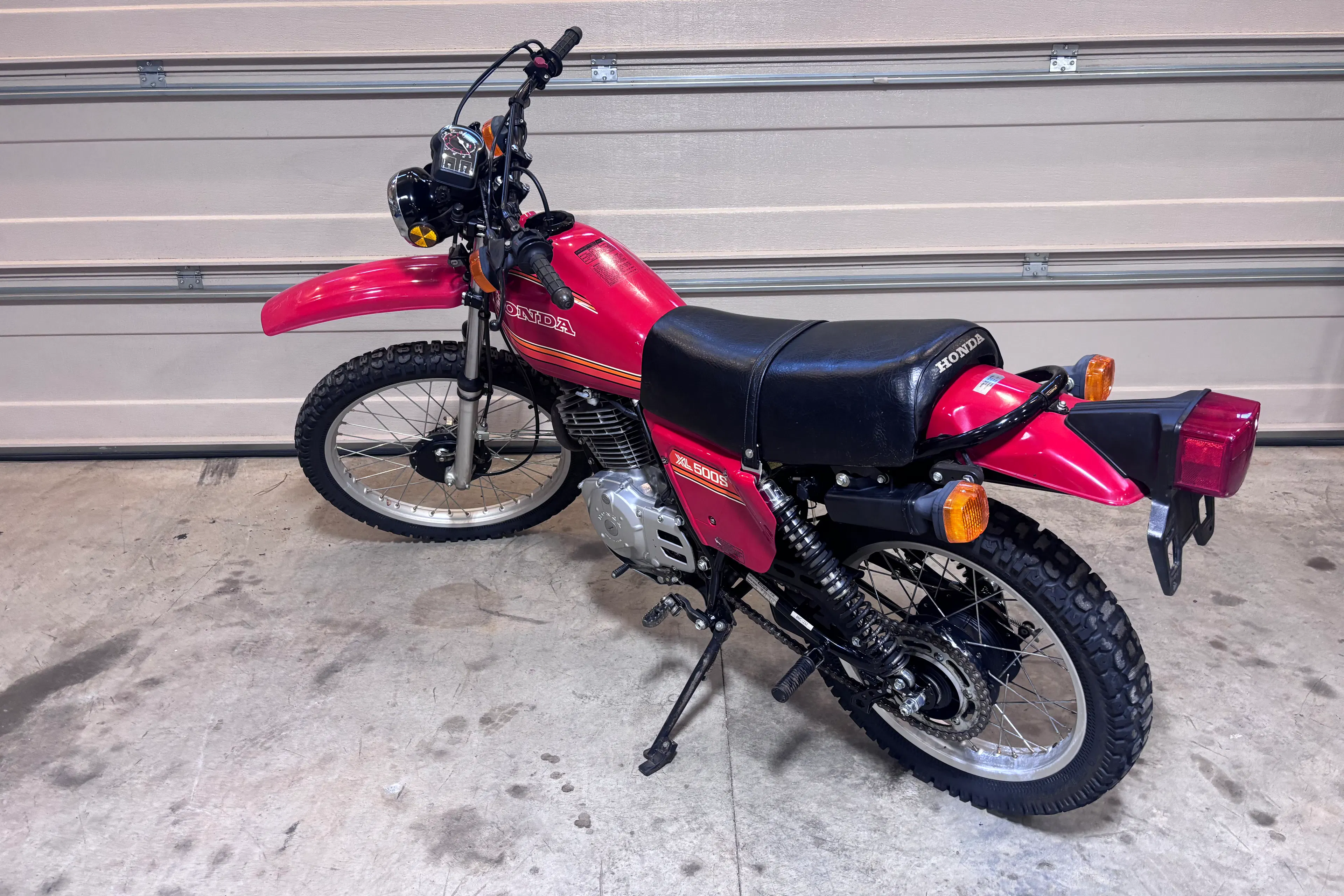 1980 Honda XL500S left rear 3/4