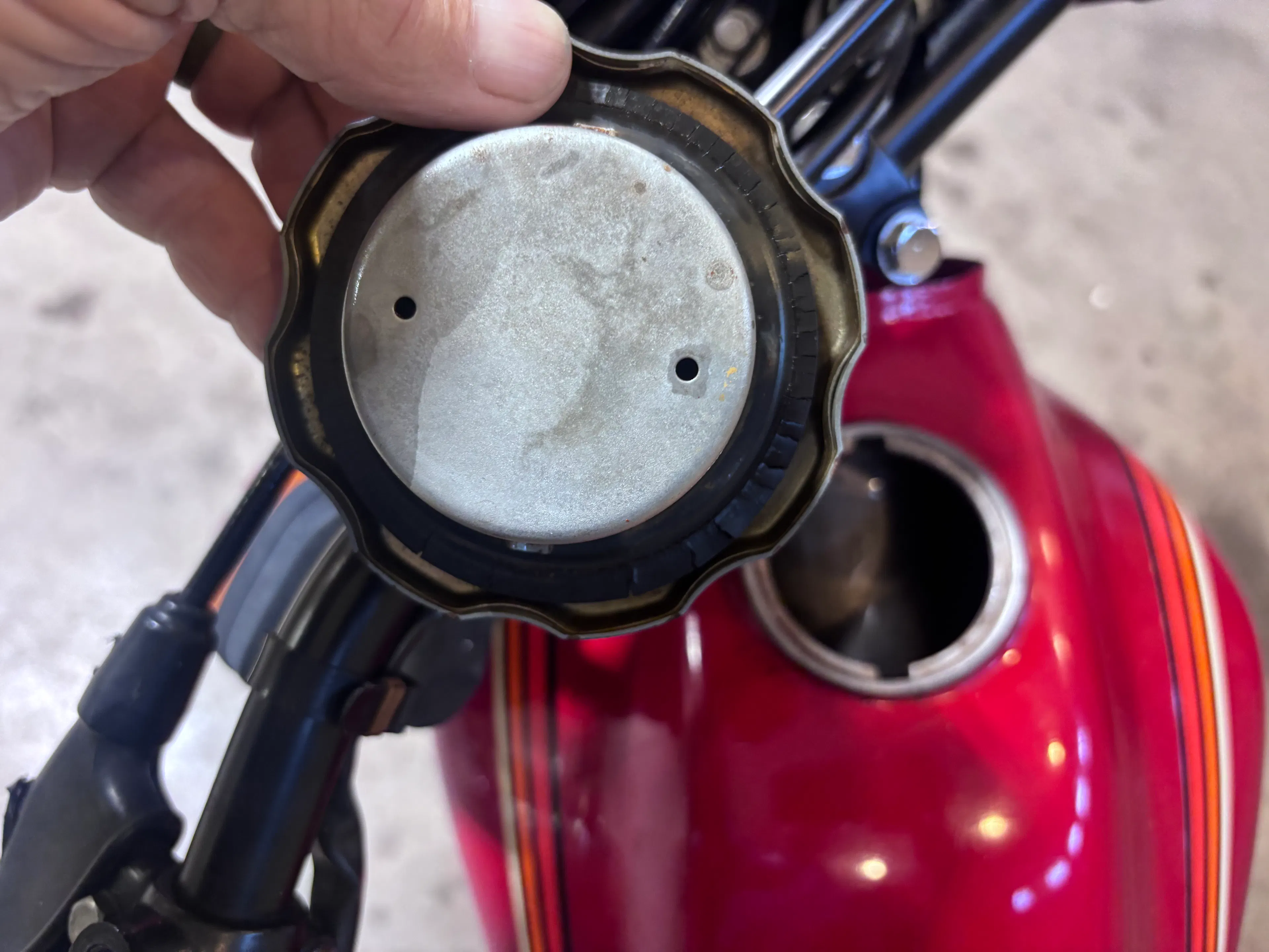 1980 Honda XL500S gas cap 