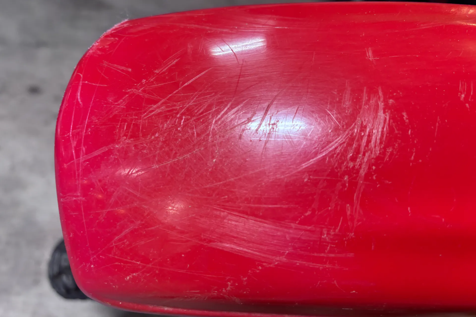 1980 Honda XL500S front fender scratches