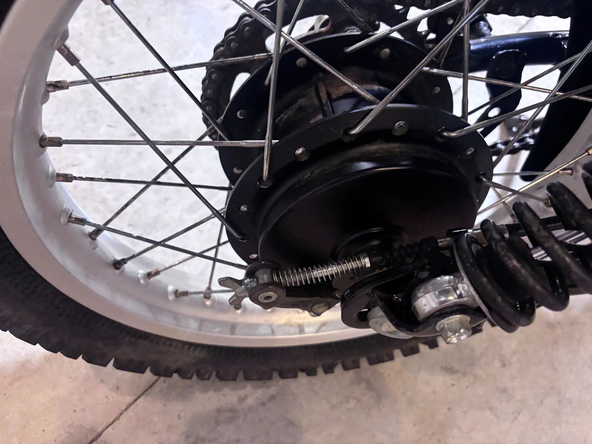 1980 Honda XL500S rear brake