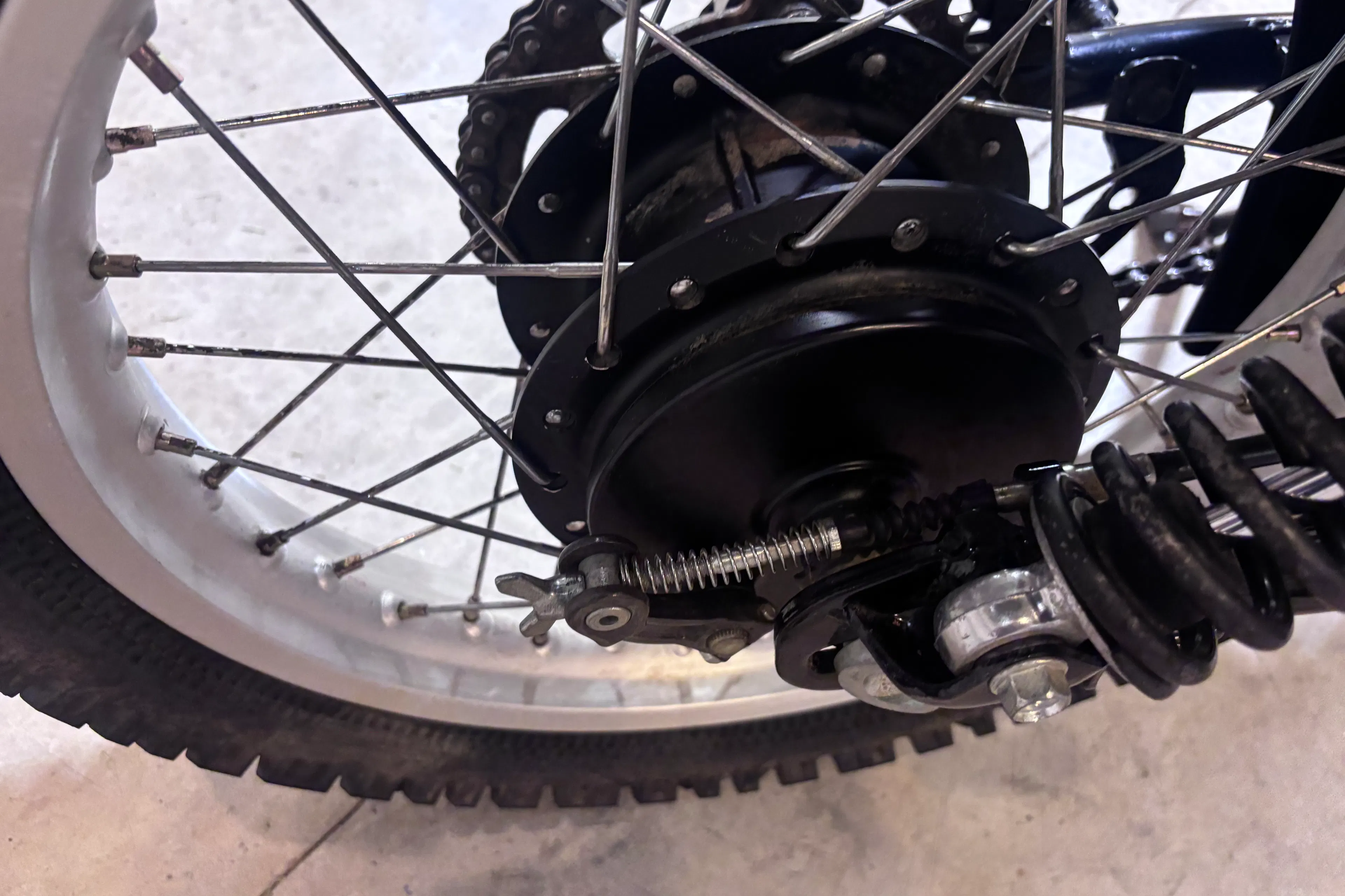 1980 Honda XL500S rear brake