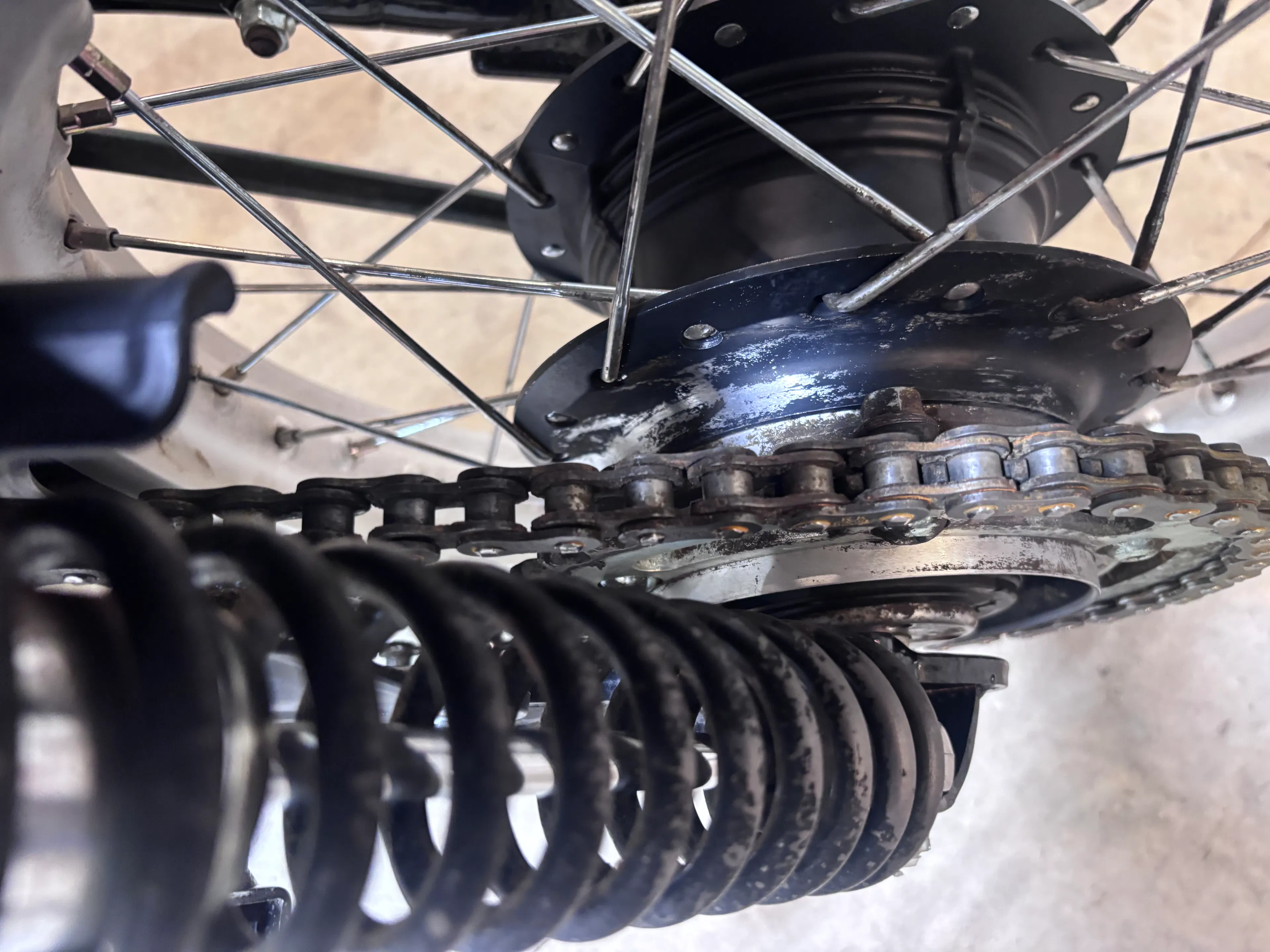 1980 Honda XL500S shock/chain