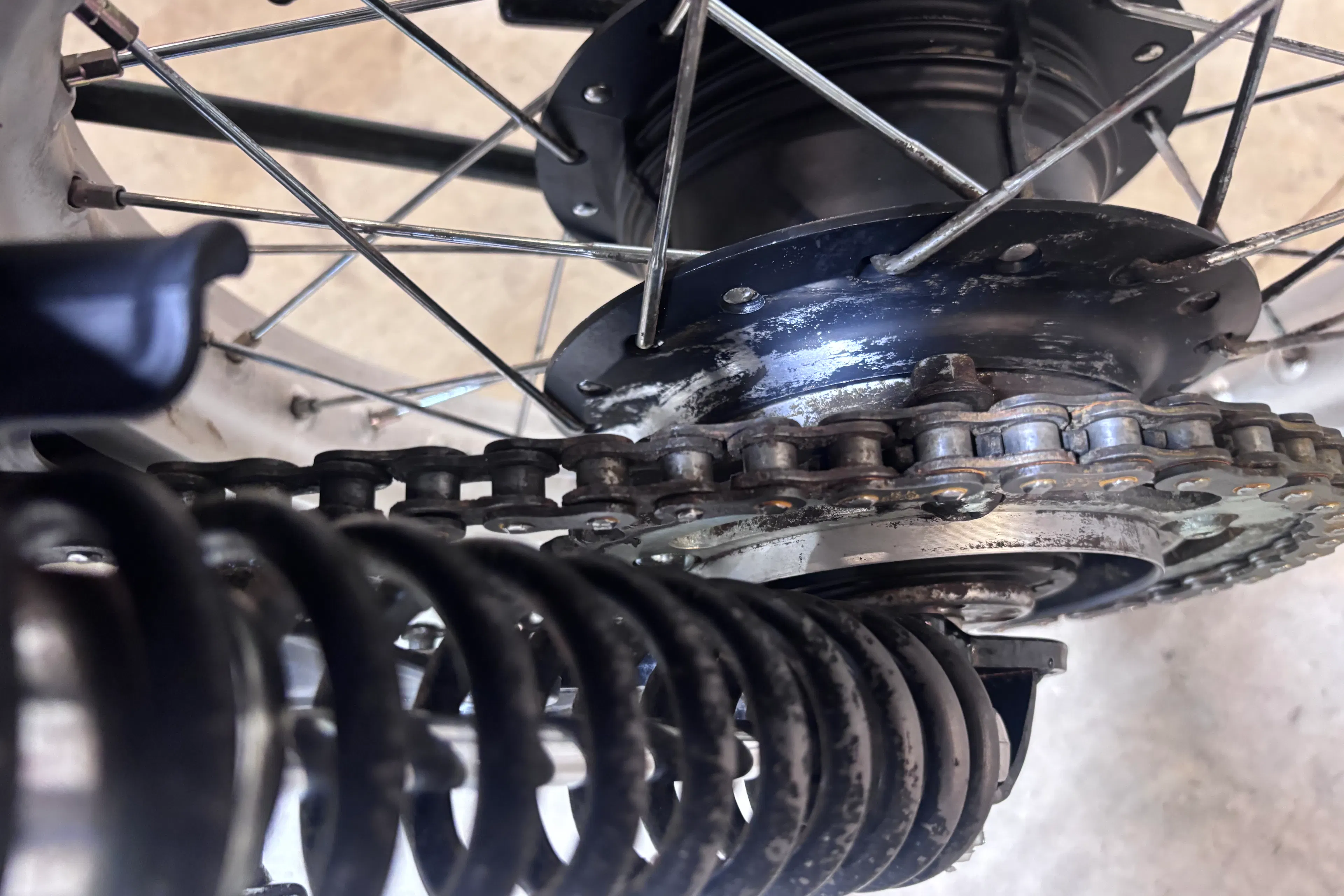 1980 Honda XL500S shock/chain