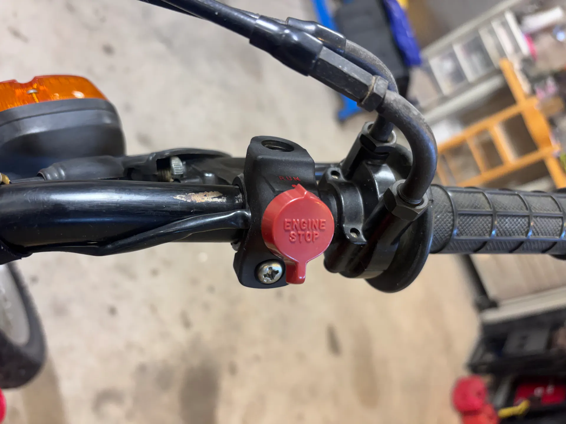 1980 Honda XL500S right switchgear