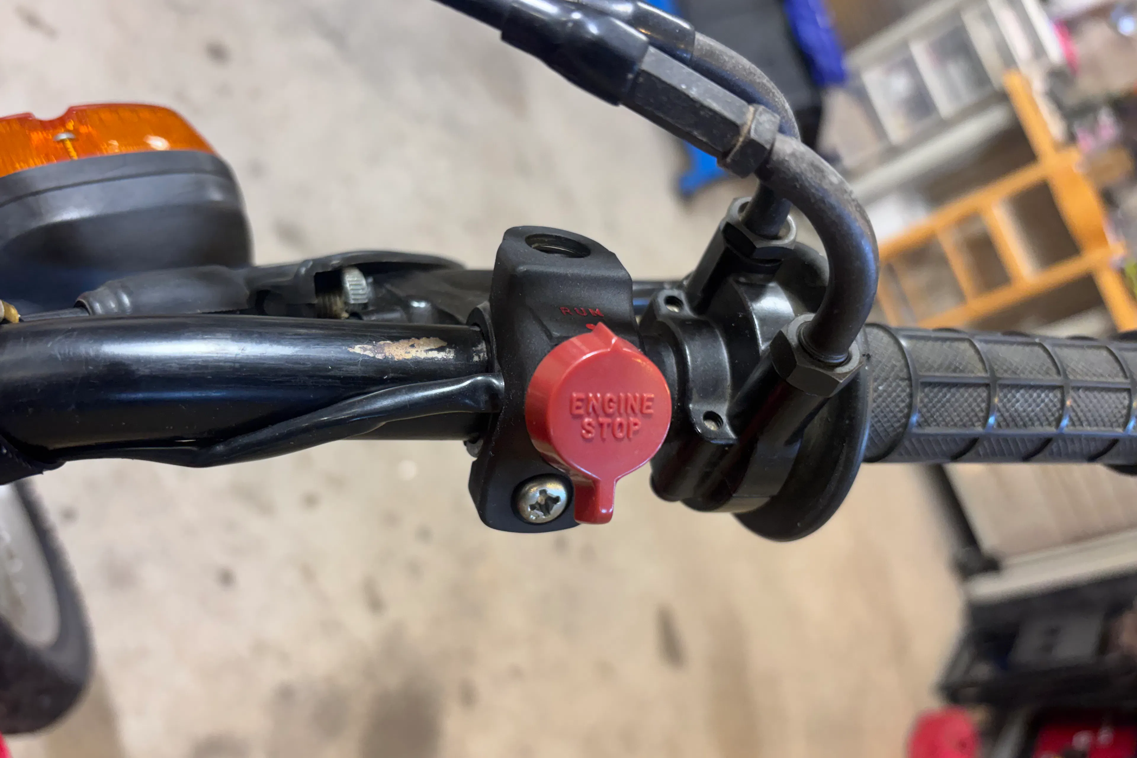 1980 Honda XL500S right switchgear