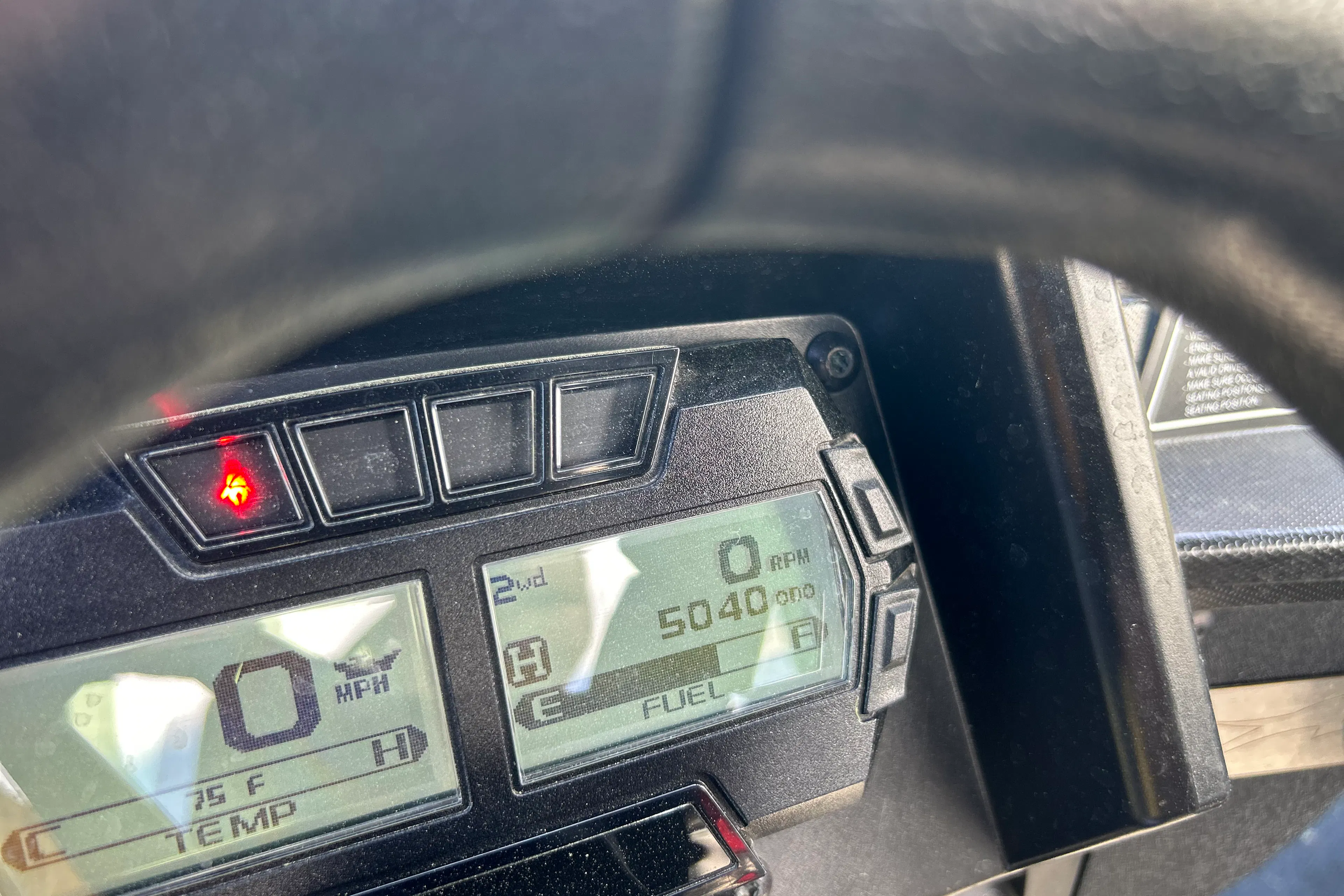 2021 Arctic Cat WildCat XX gauges