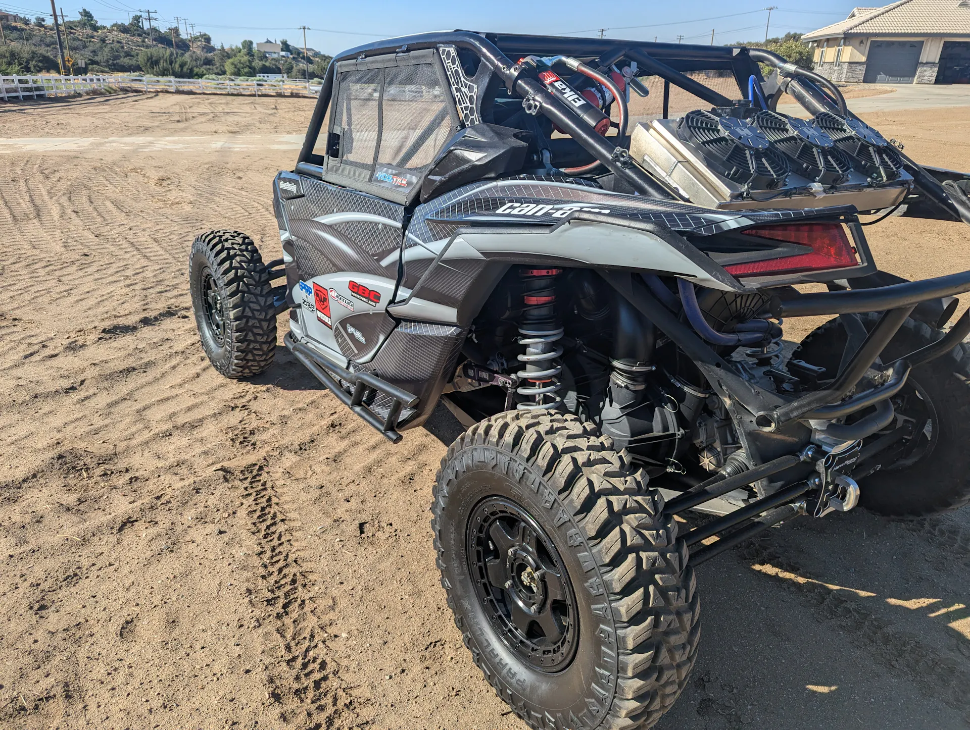 2023 Can-Am Maverick X3 X RS Turbo RR Race Car rear driver 3/4